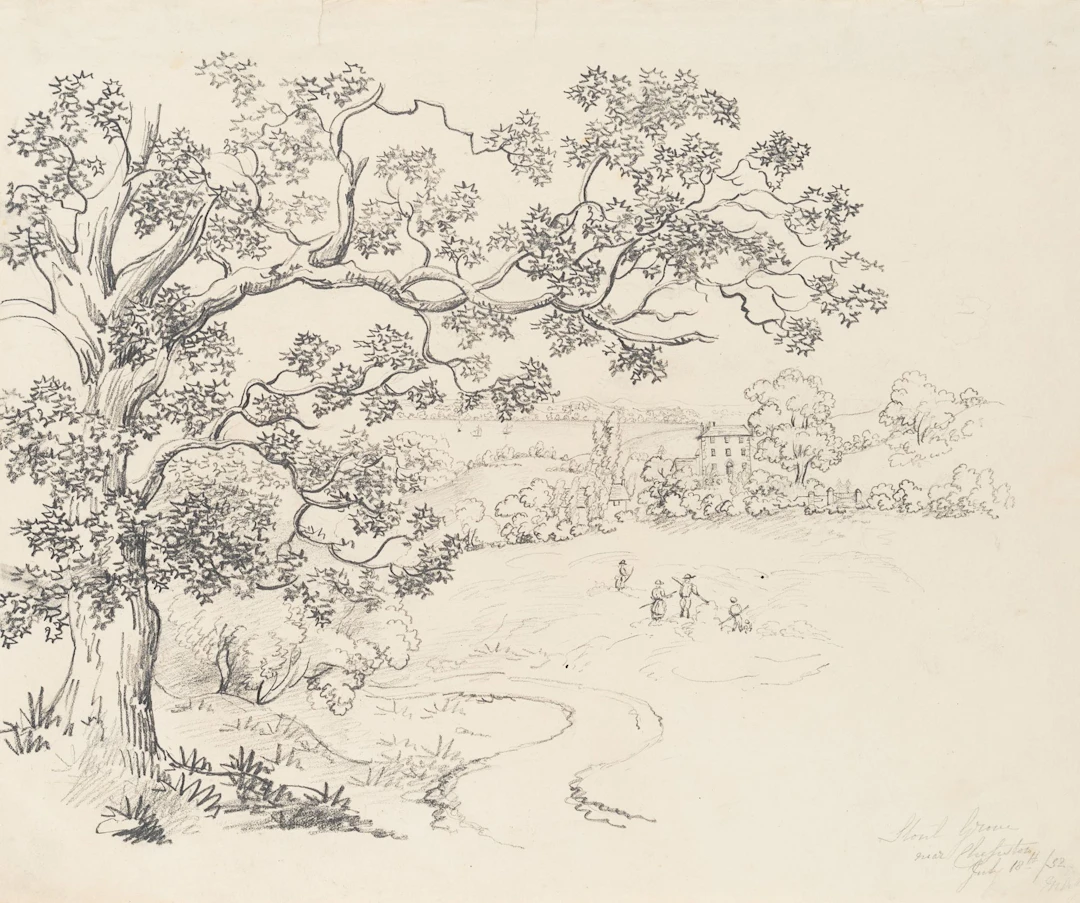 Unknown (19th century), Grove, British landscape, 1832, Unknown (19th