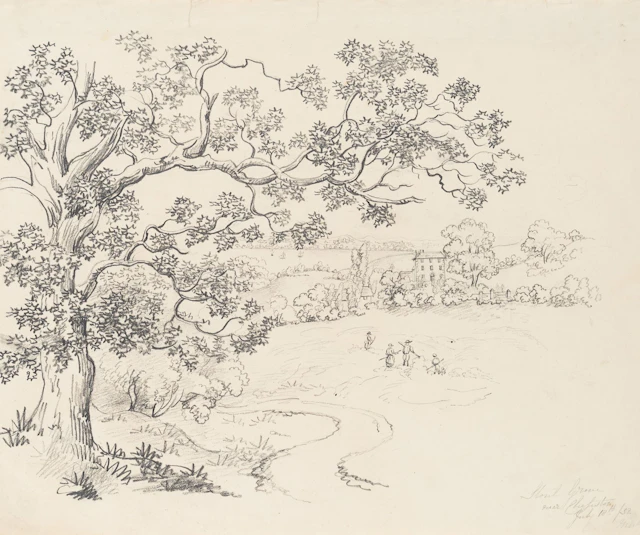 Unknown (19th century), Grove, British landscape, 1832, Unknown (19th