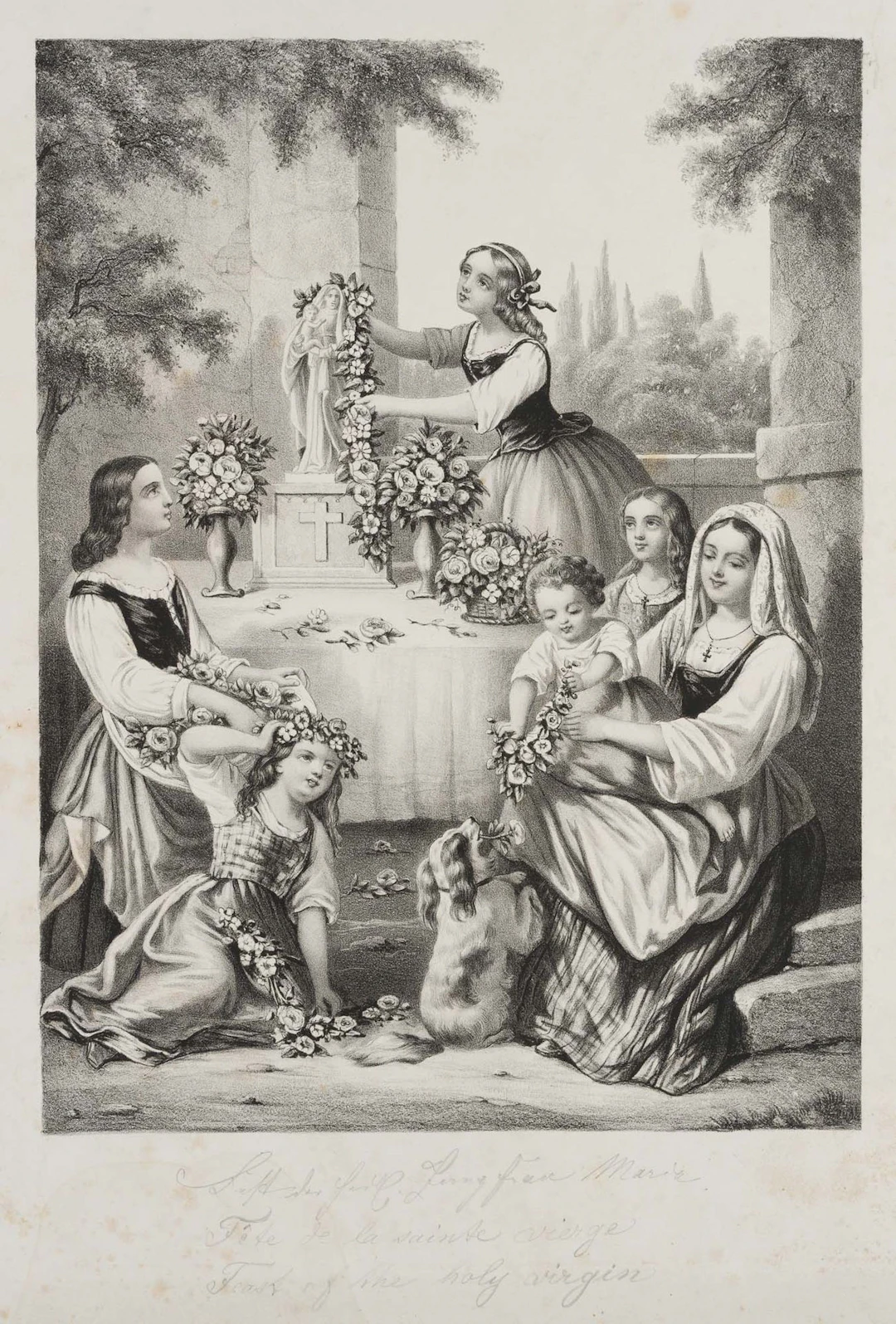 Unknown (19th), Feast of the Blessed Virgin Mary, around 1850, Lithography