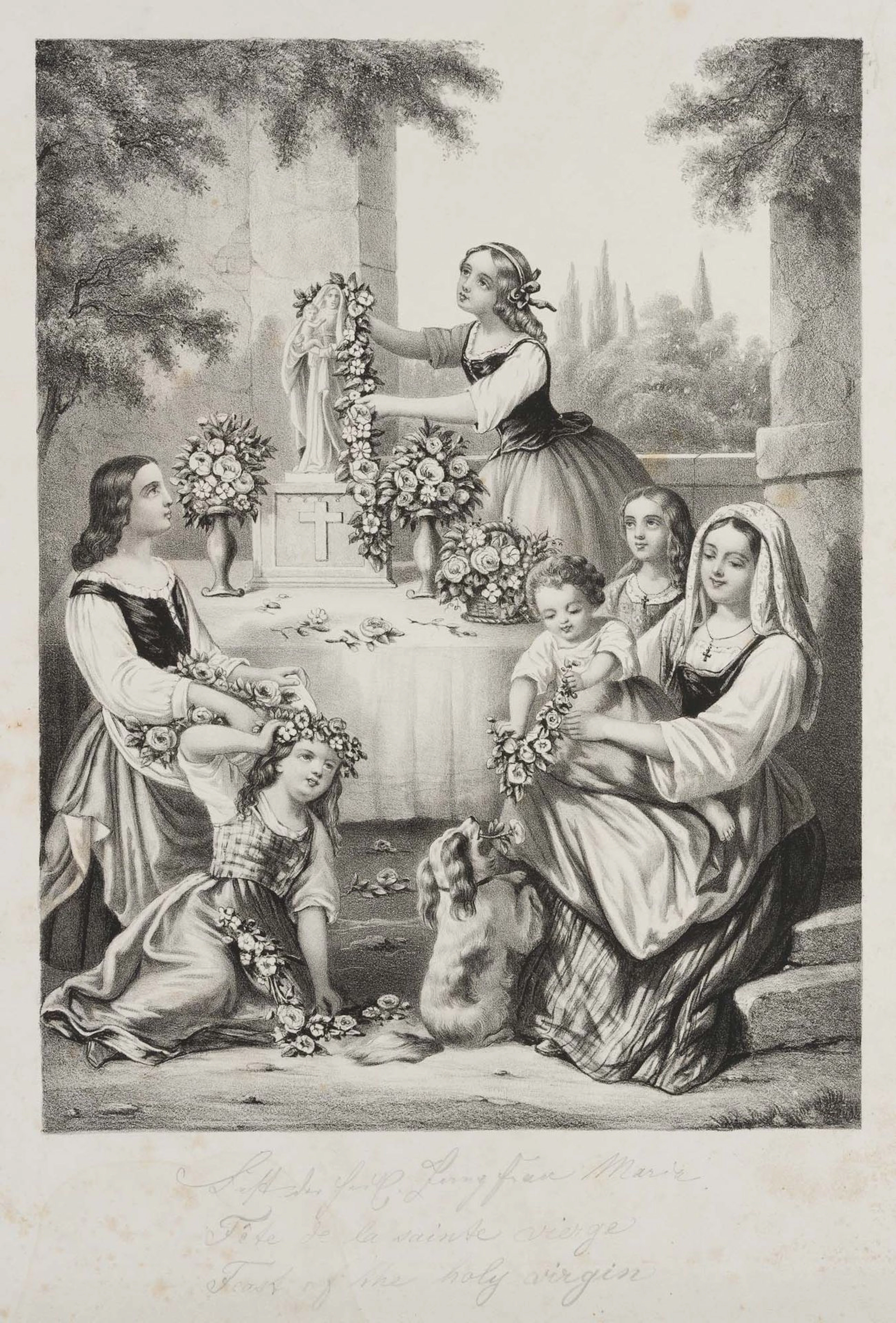 Unknown (19th), Feast of the Blessed Virgin Mary, around 1850, Lithography