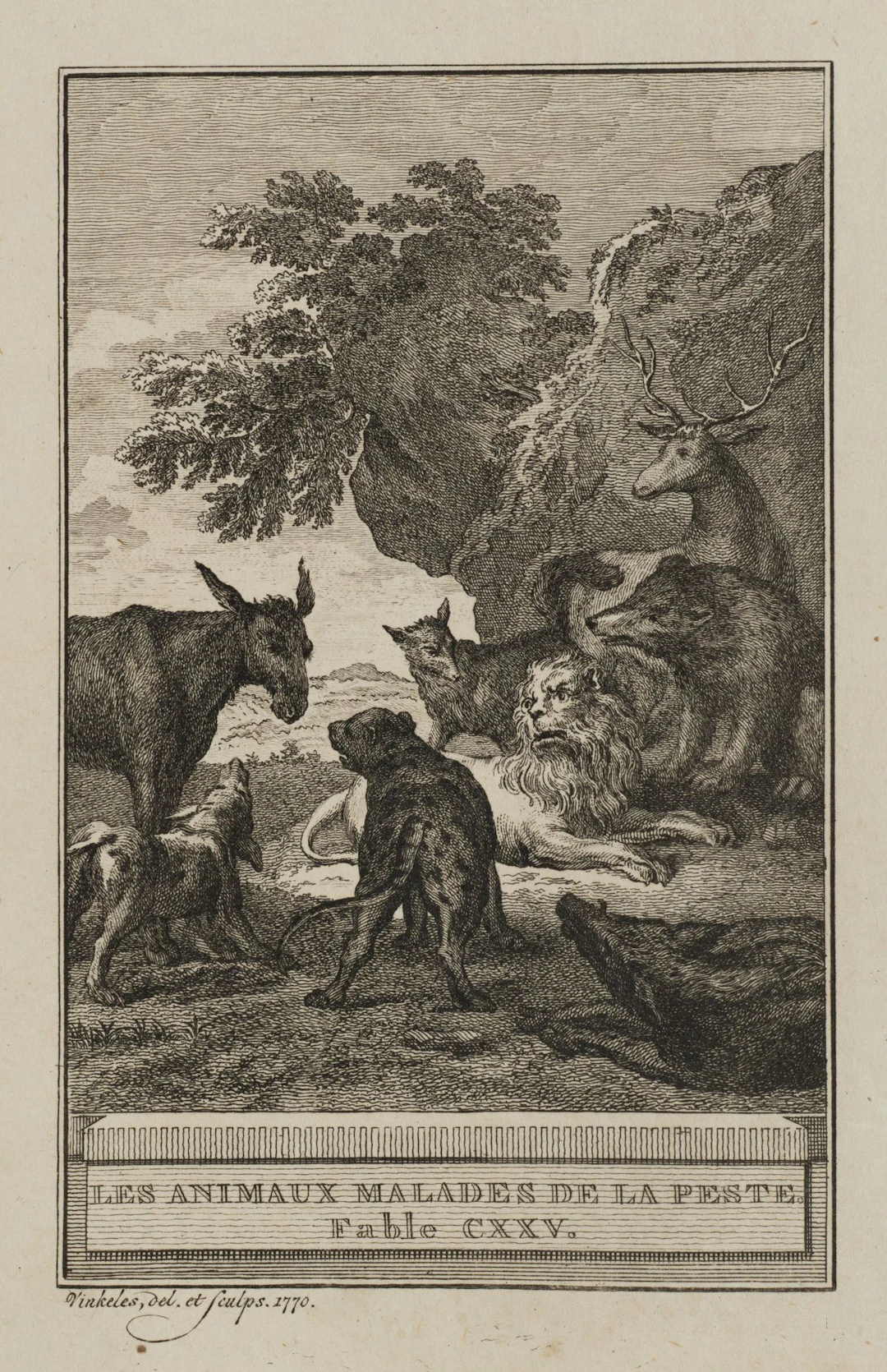 R. VINKELES (1741–1816), *The Animals Infected with the Plague*, 1770