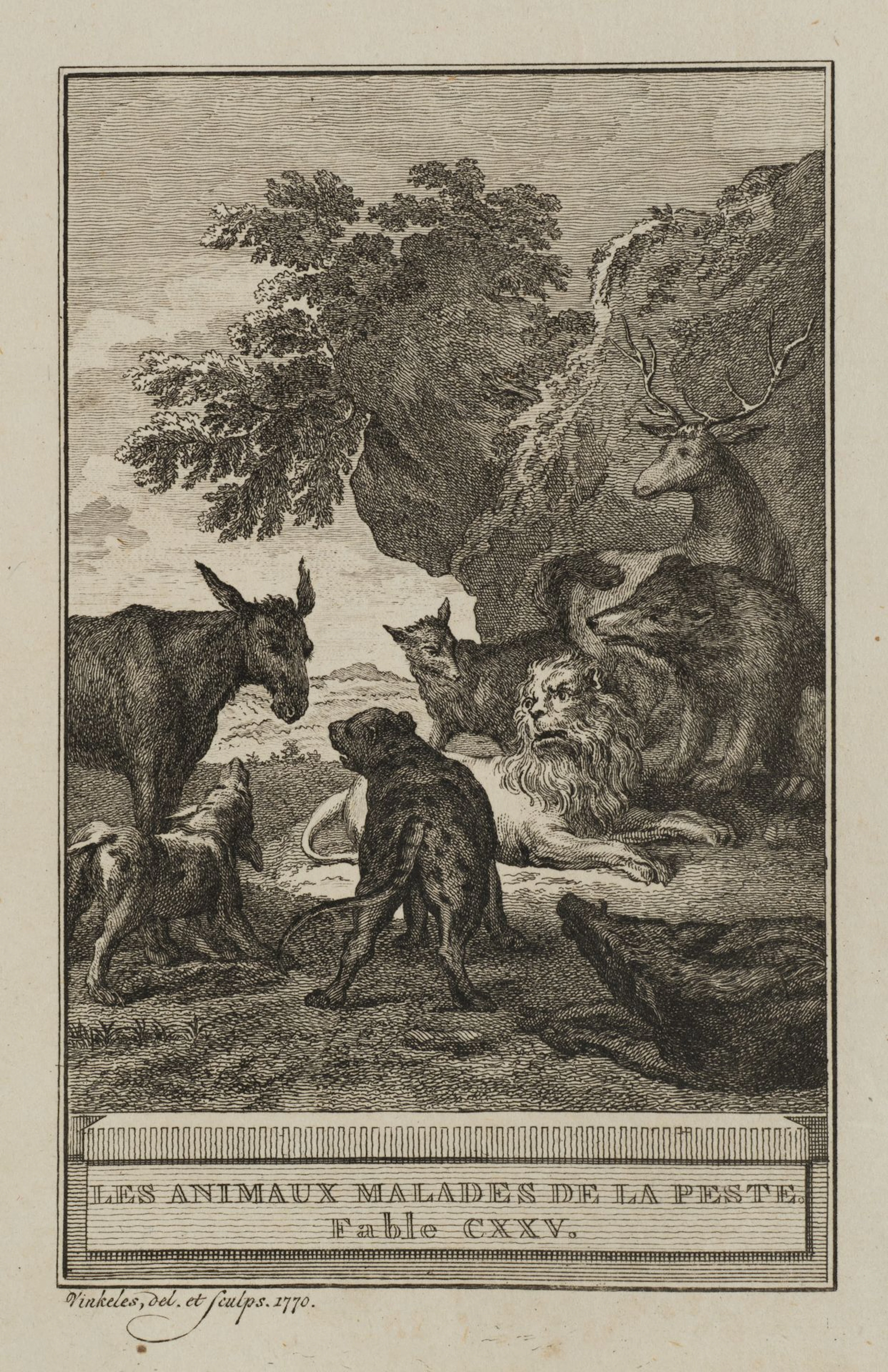 R. VINKELES (1741–1816), *The Animals Infected with the Plague*, 1770