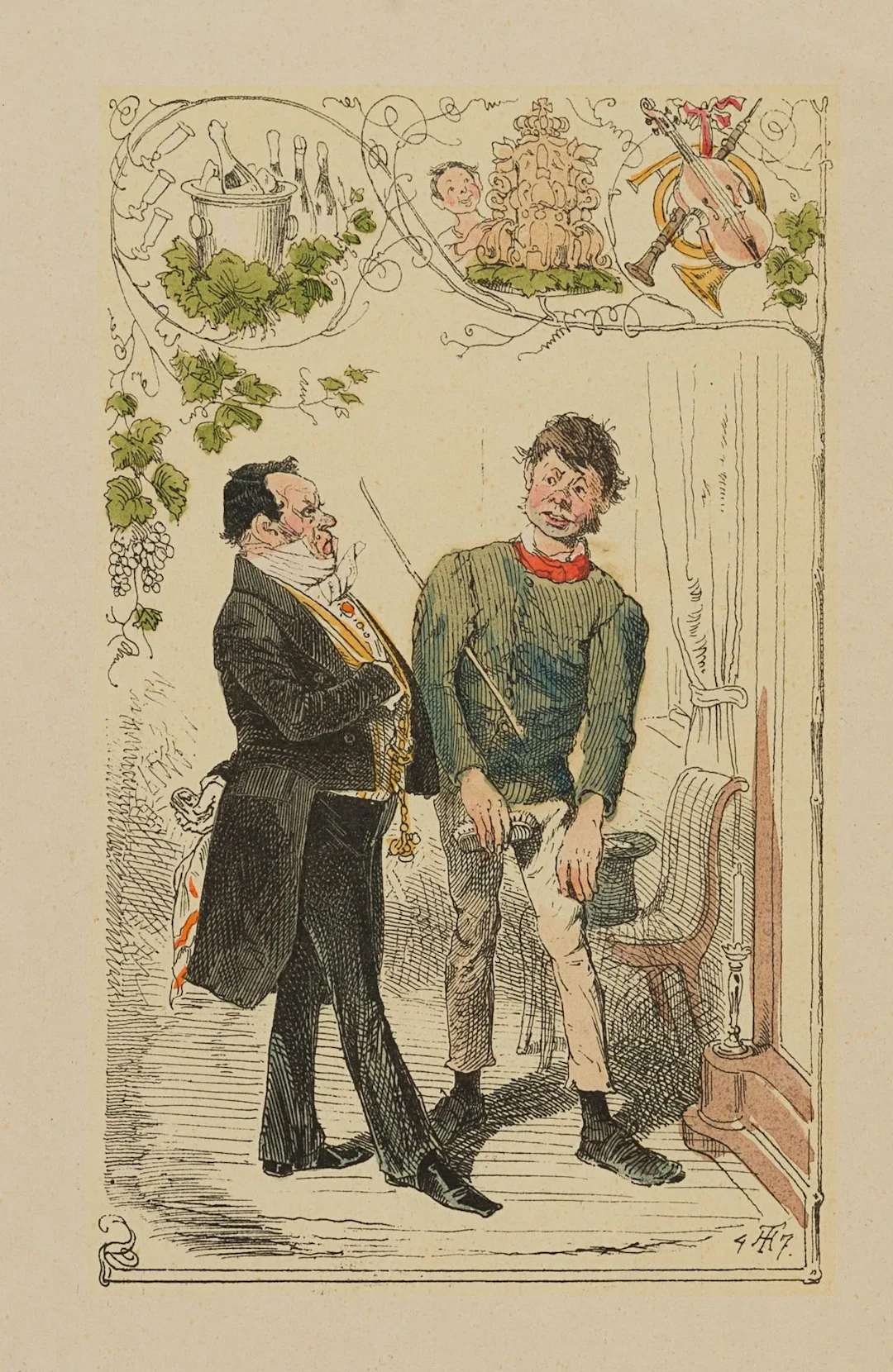 T. HOSEMANN (1807–1875), On A. Brennglas: *Berliner Volksleben*, 1847