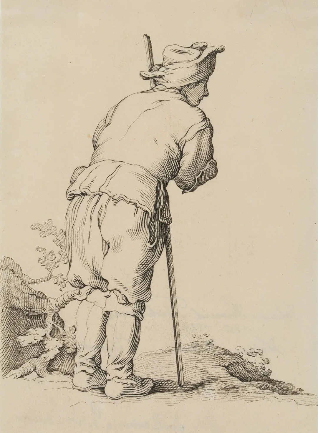Attributed to J. TISCHBEIN (*1751), Shepherd with a Staff, ca. 1790