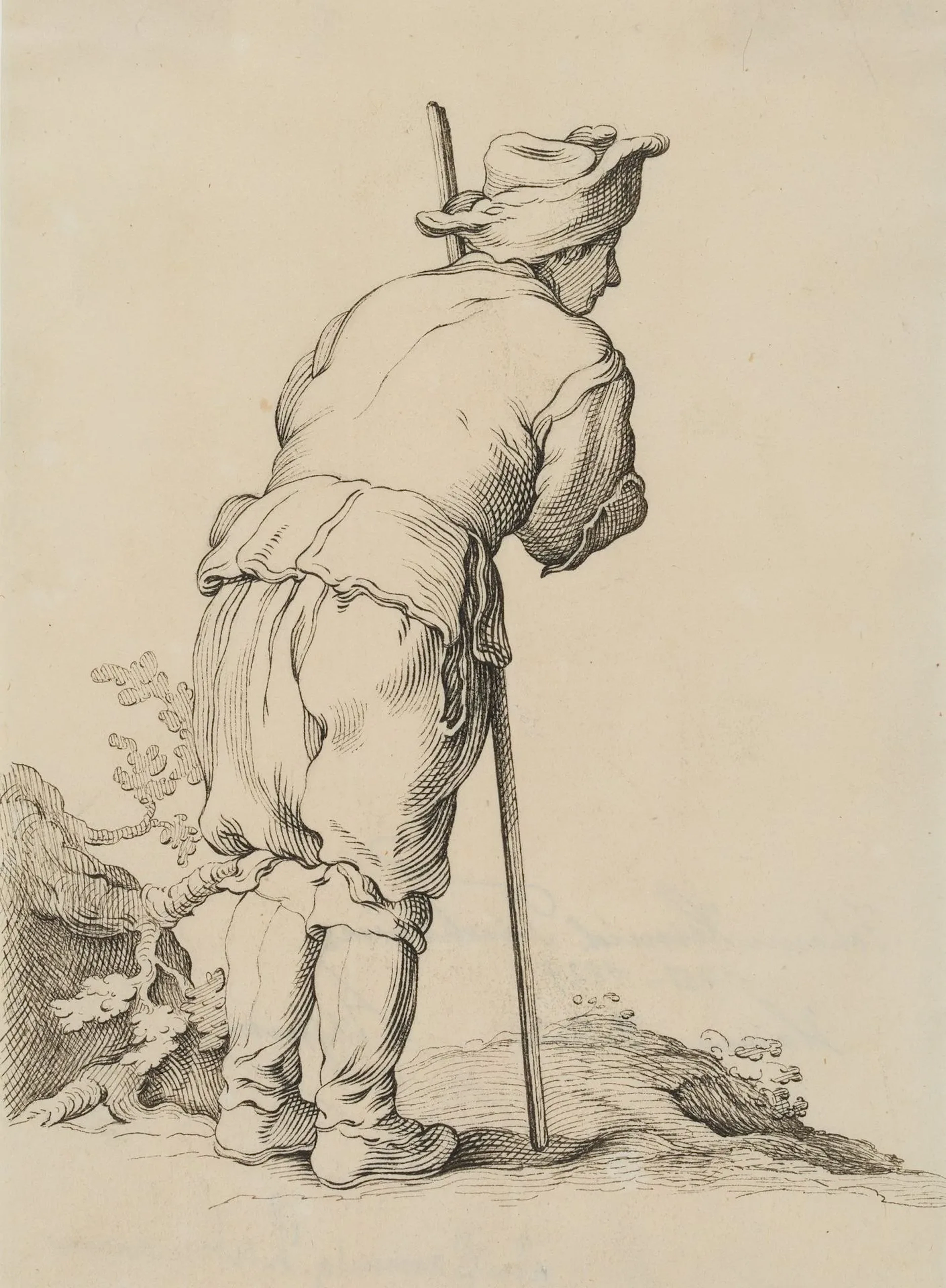 Attributed to J. TISCHBEIN (*1751), Shepherd with a Staff, ca. 1790