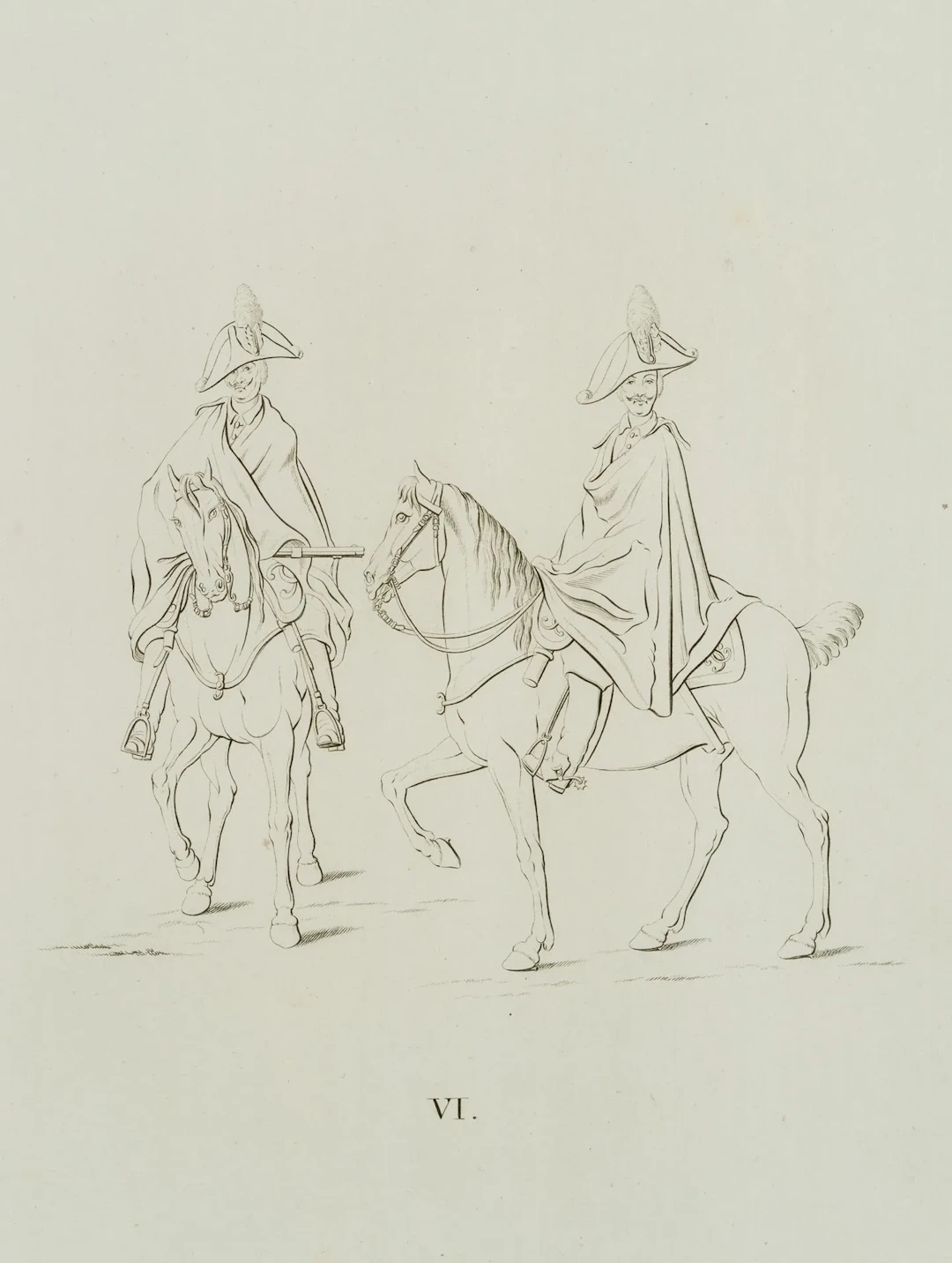C. BERGGOLD (1759-1814) attributed, Two horsemen on horseback, c.