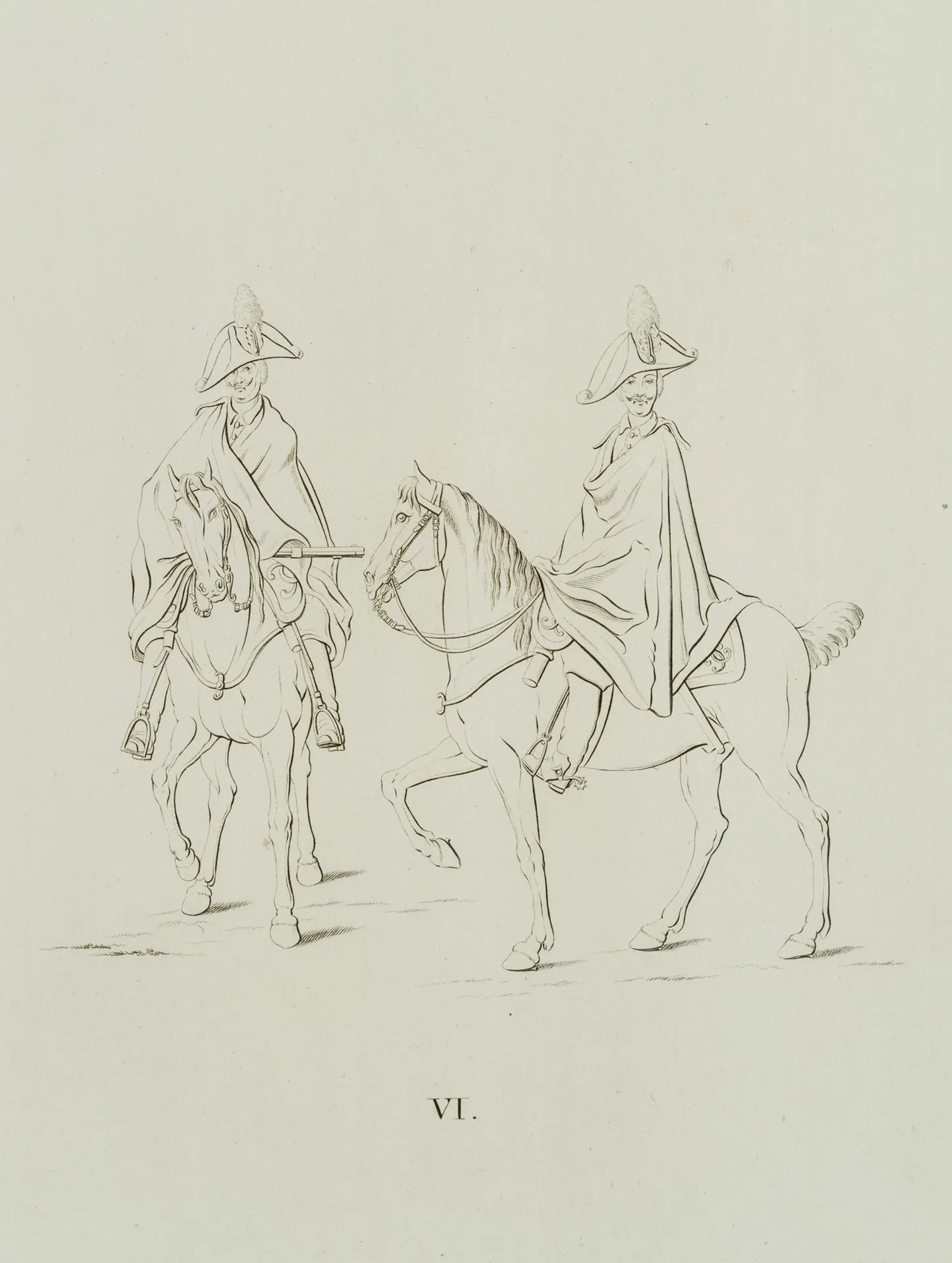 C. BERGGOLD (1759-1814) attributed, Two horsemen on horseback, c.