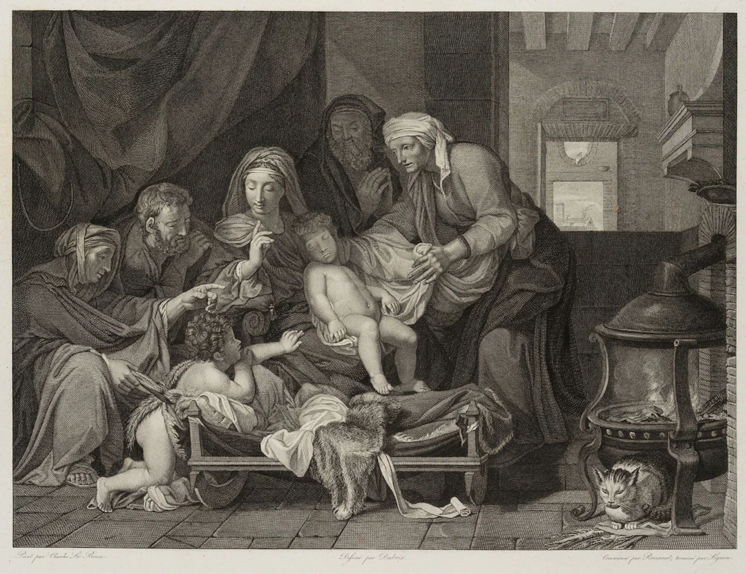 A. ROMANET (*1742) after BRUN (*1619), *Le Silence*, *The Silence*