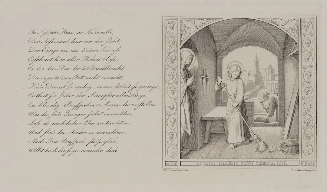 F. RUSCHEWEYH (*1785) after OVERBECK (*1789), Jesus as a child in