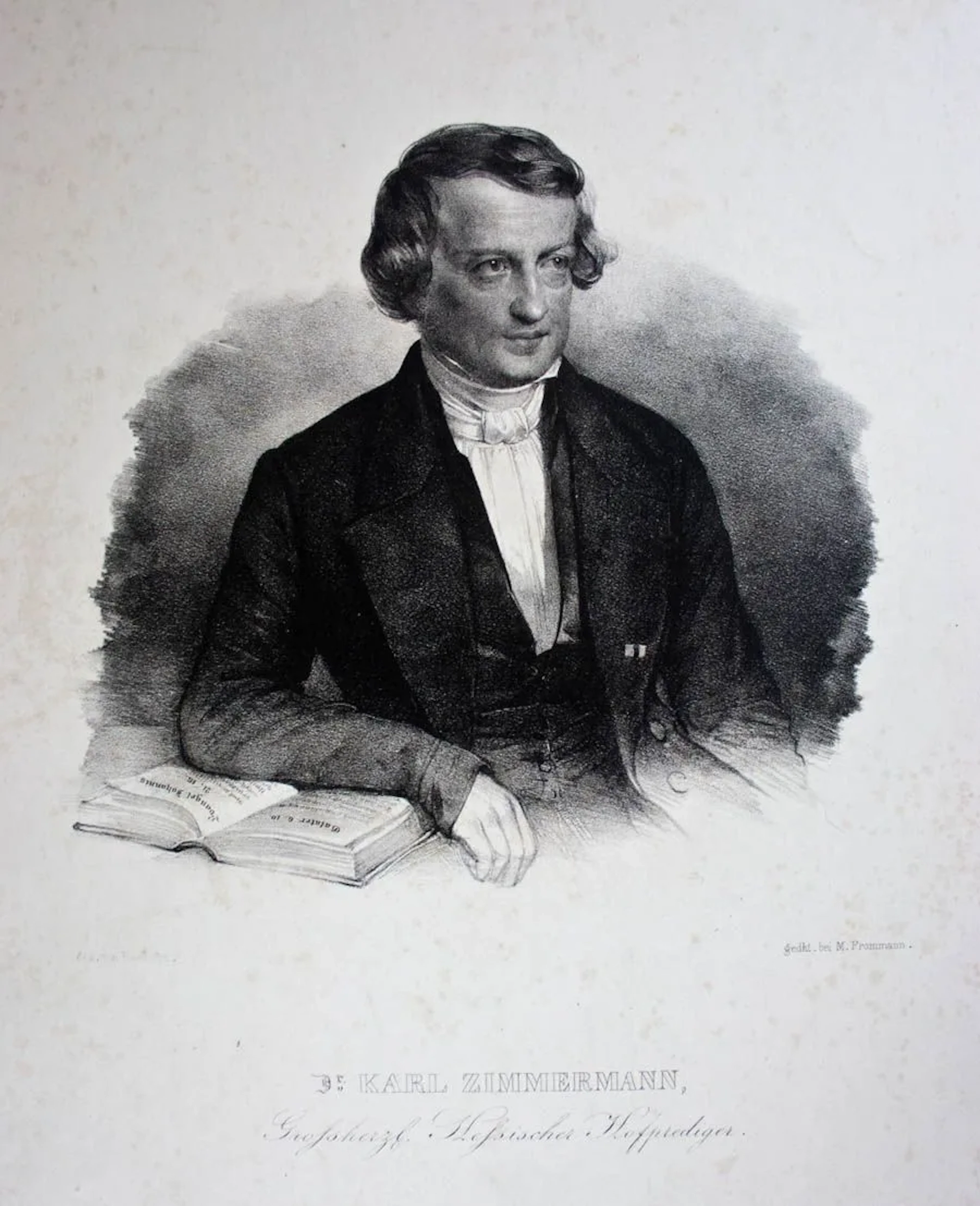 F. BACKOFEN (1806–1881), Portrait of Karl Zimmermann (1803–1877)