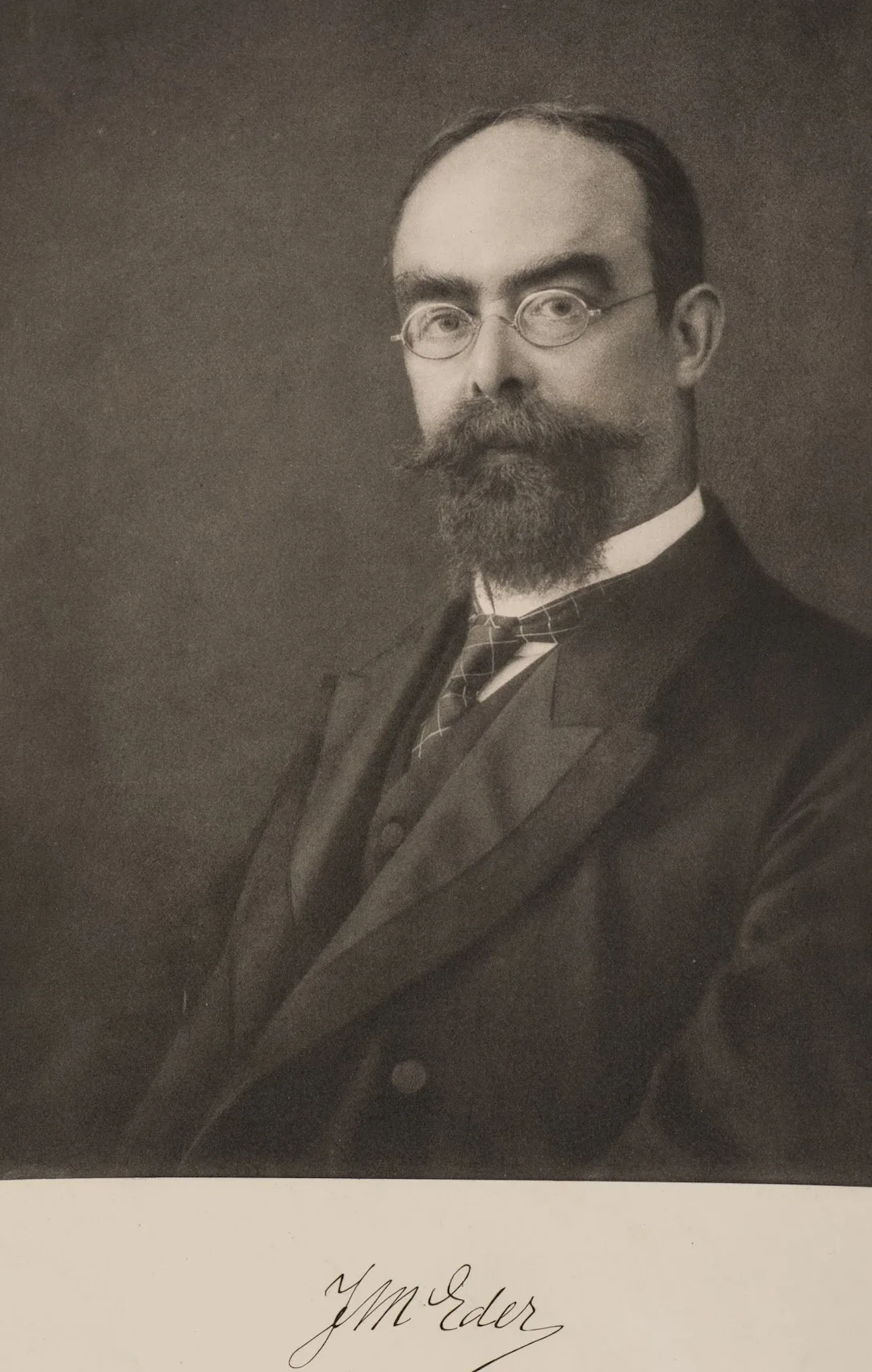 Unknown (19th), Portrait of Josef Maria Eder, Photogravure Unknown