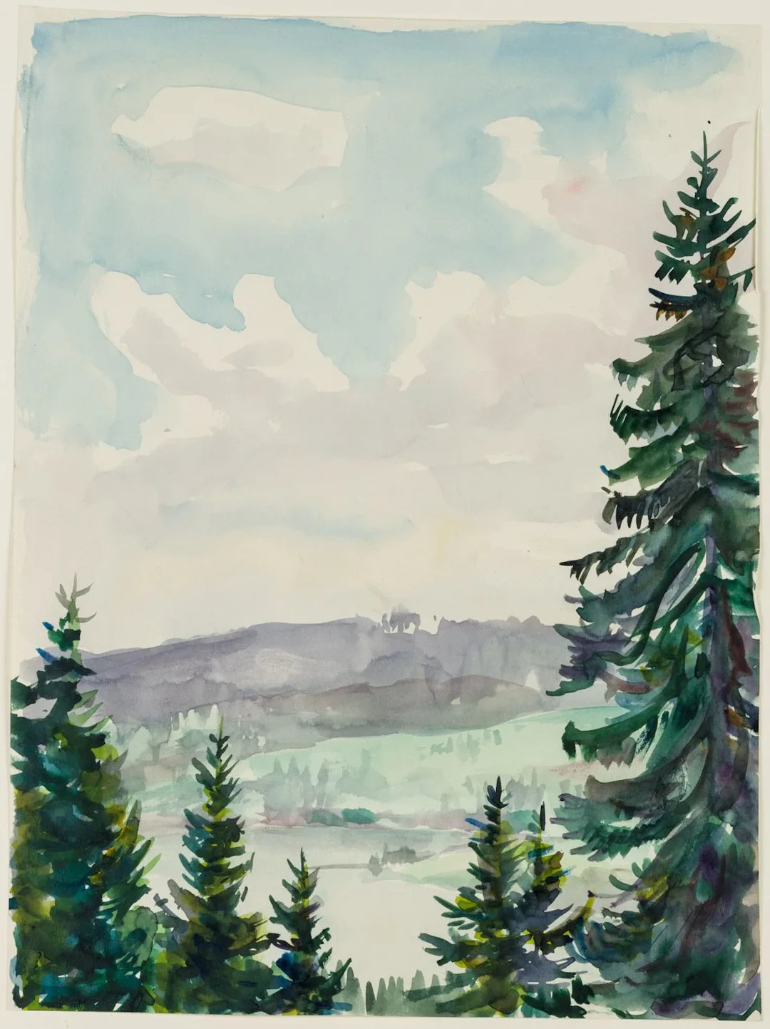 H. WINGLER (1896–1981), View across Lake Titisee in the Breisgau region