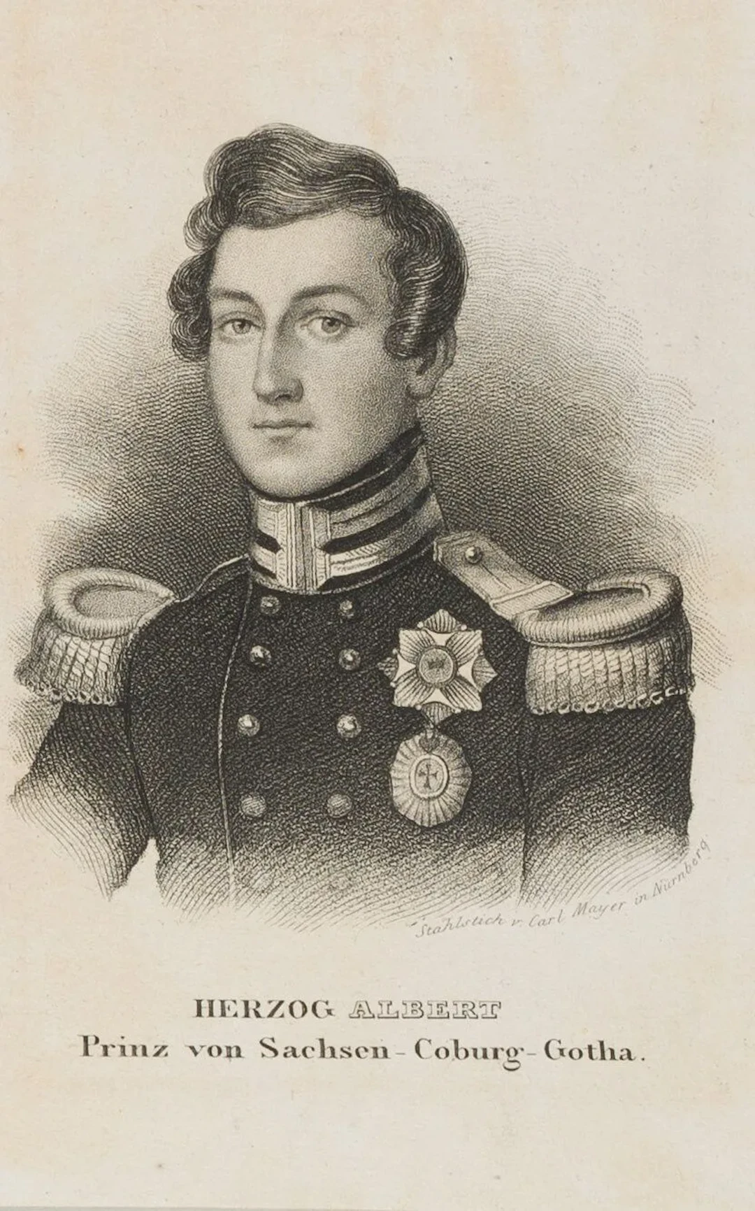 C. MAYER (1798–1868), Albert, Duke and Prince of Saxony, around 1845