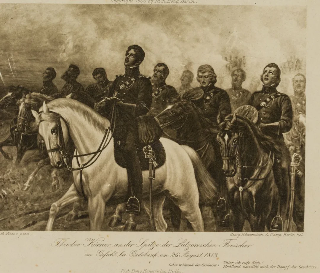 F. BÜXENSTEIN (*1857) after WEESE (*1855), In the Thick of Battle