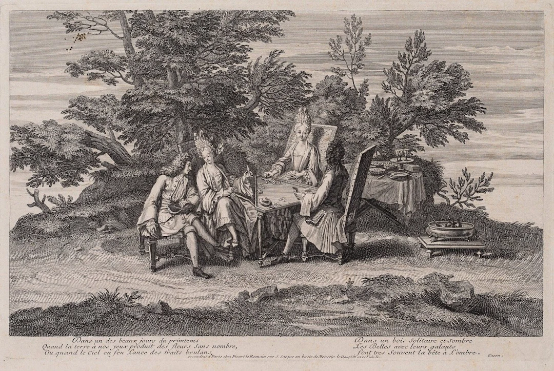 Unknown (18th century), A Gathering of Ladies at the Card Table, 1709