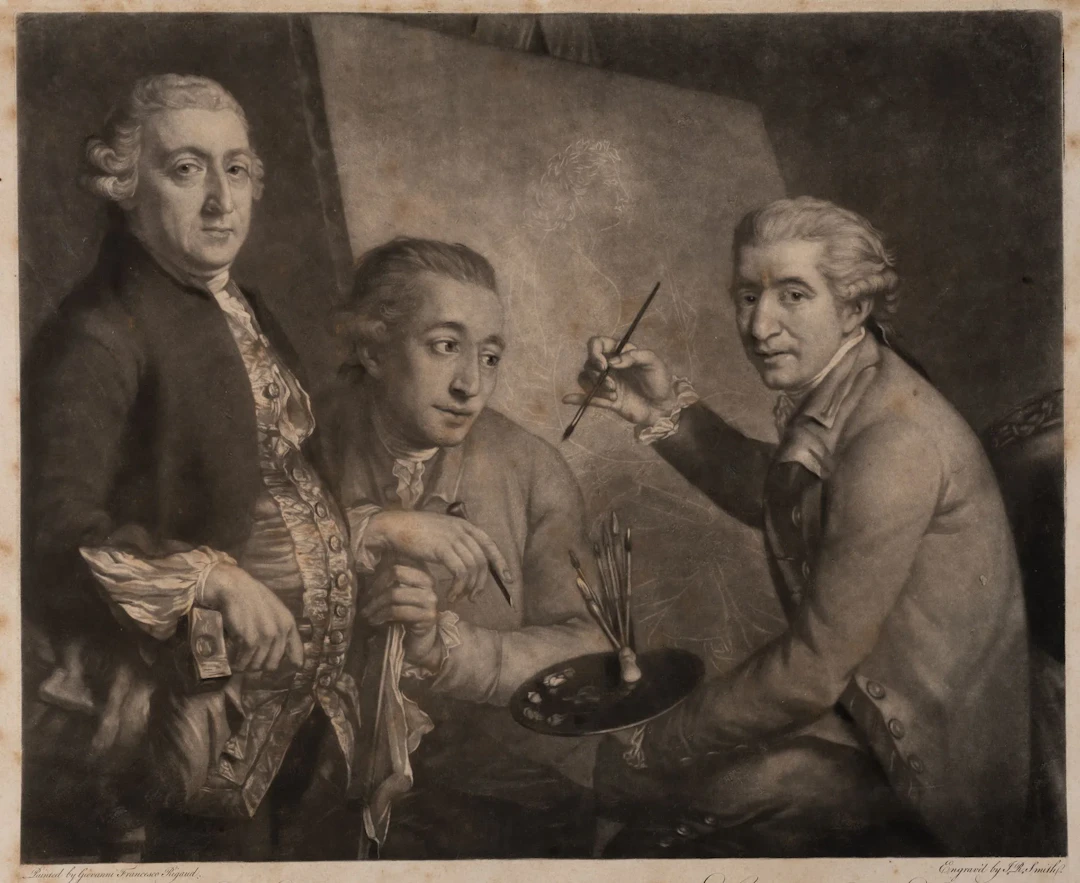J. SMITH (*1752) after RIGAUD (*1742), Agostino Carlini, Francesco