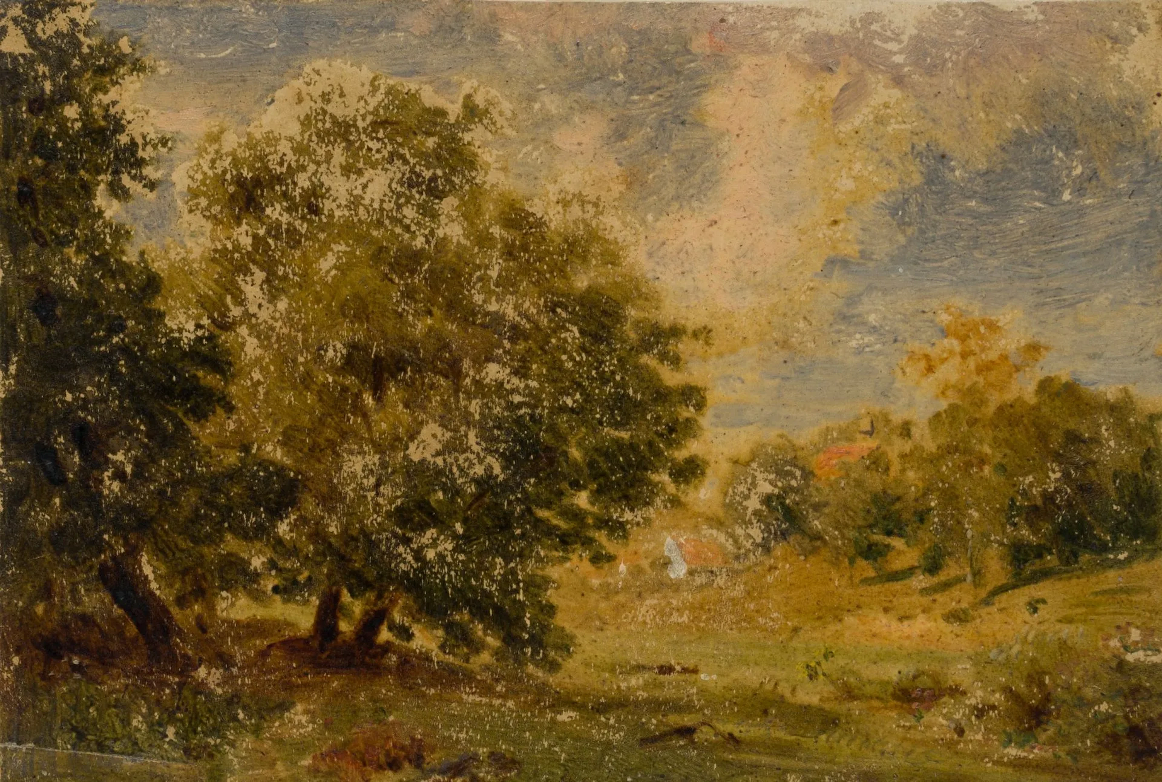 J. MAURER (1826–1887), The Taunus Countryside near Schwanheim, Oil