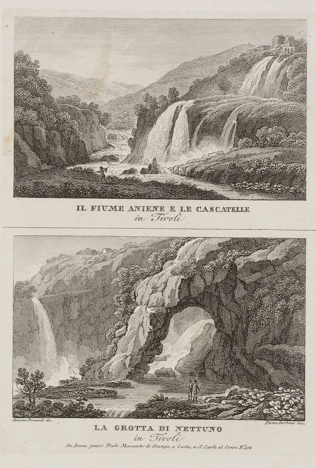 P. PARBONI (*1783) after an unknown artist (19th century), ANIENE.