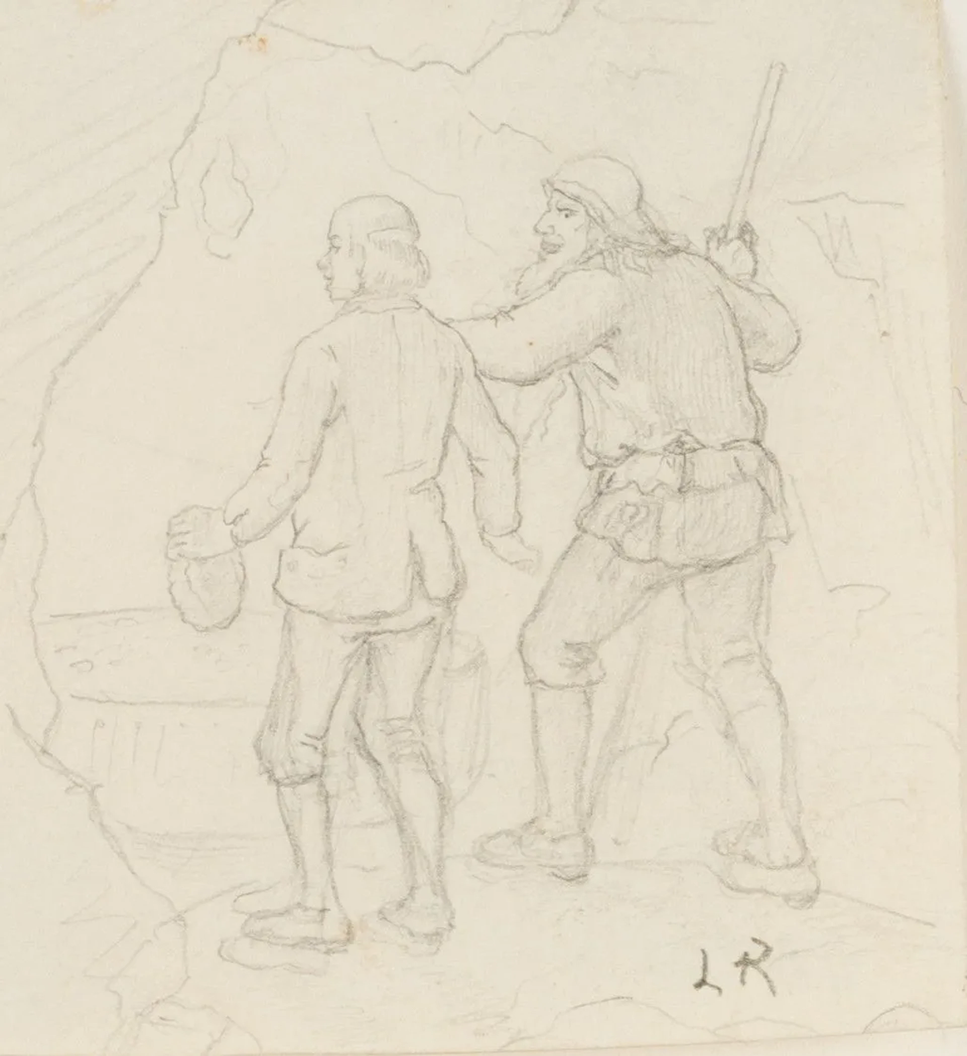 L. RICHTER (1803–1884), Rübezahl with Veit in the Treasure Cave, circa