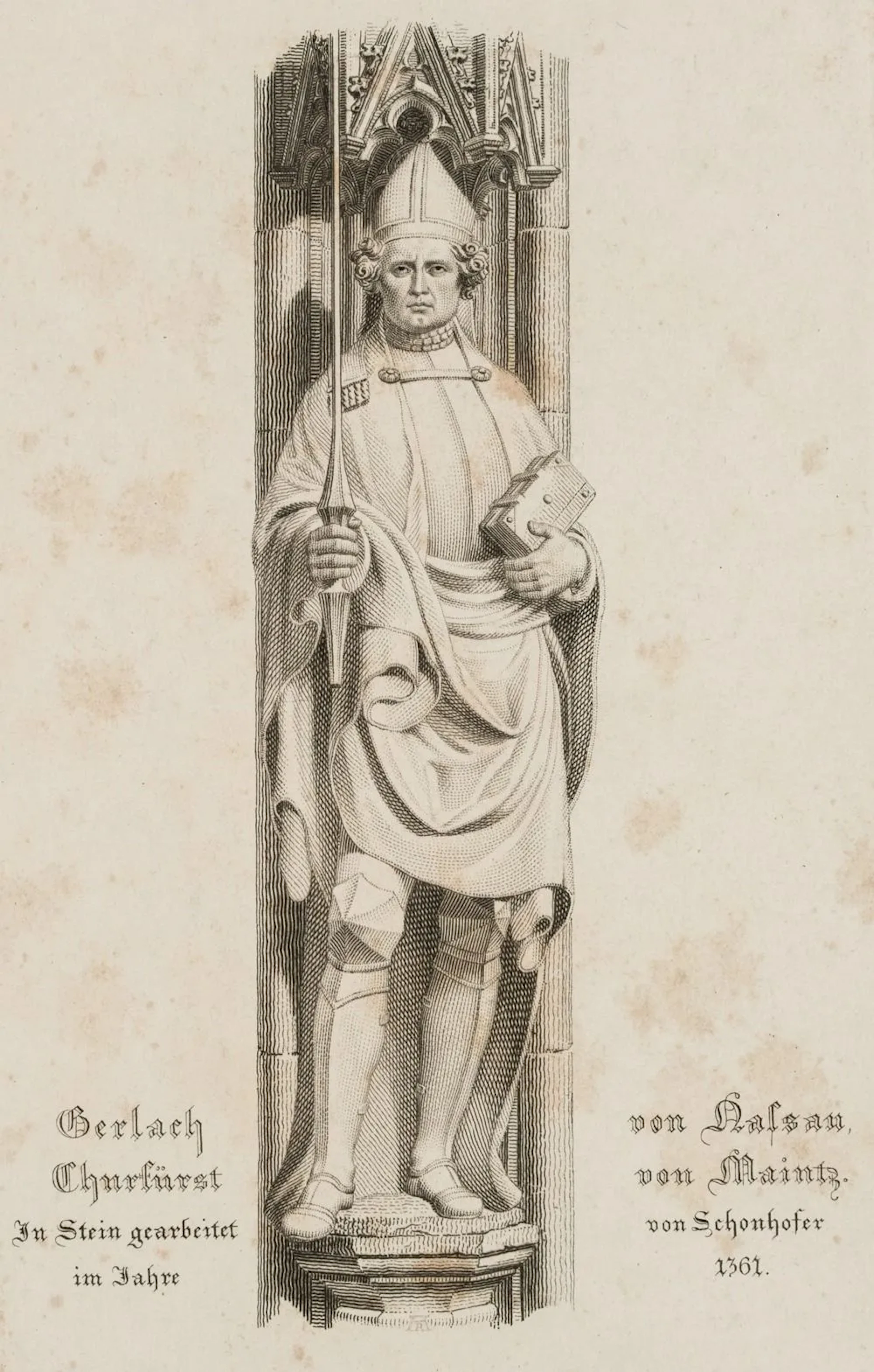 A. REINDEL (1784–1853), Gerlach of Nassau, Nuremberg, etching Albert