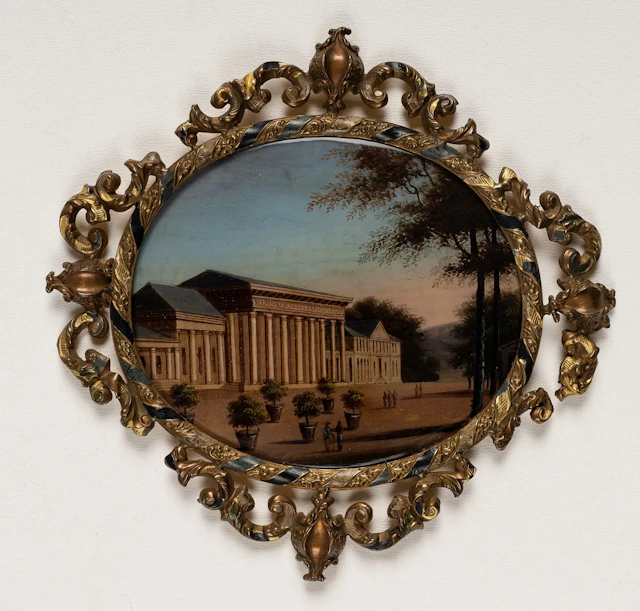 Unknown (19th century), A View of a Neoclassical Building, around