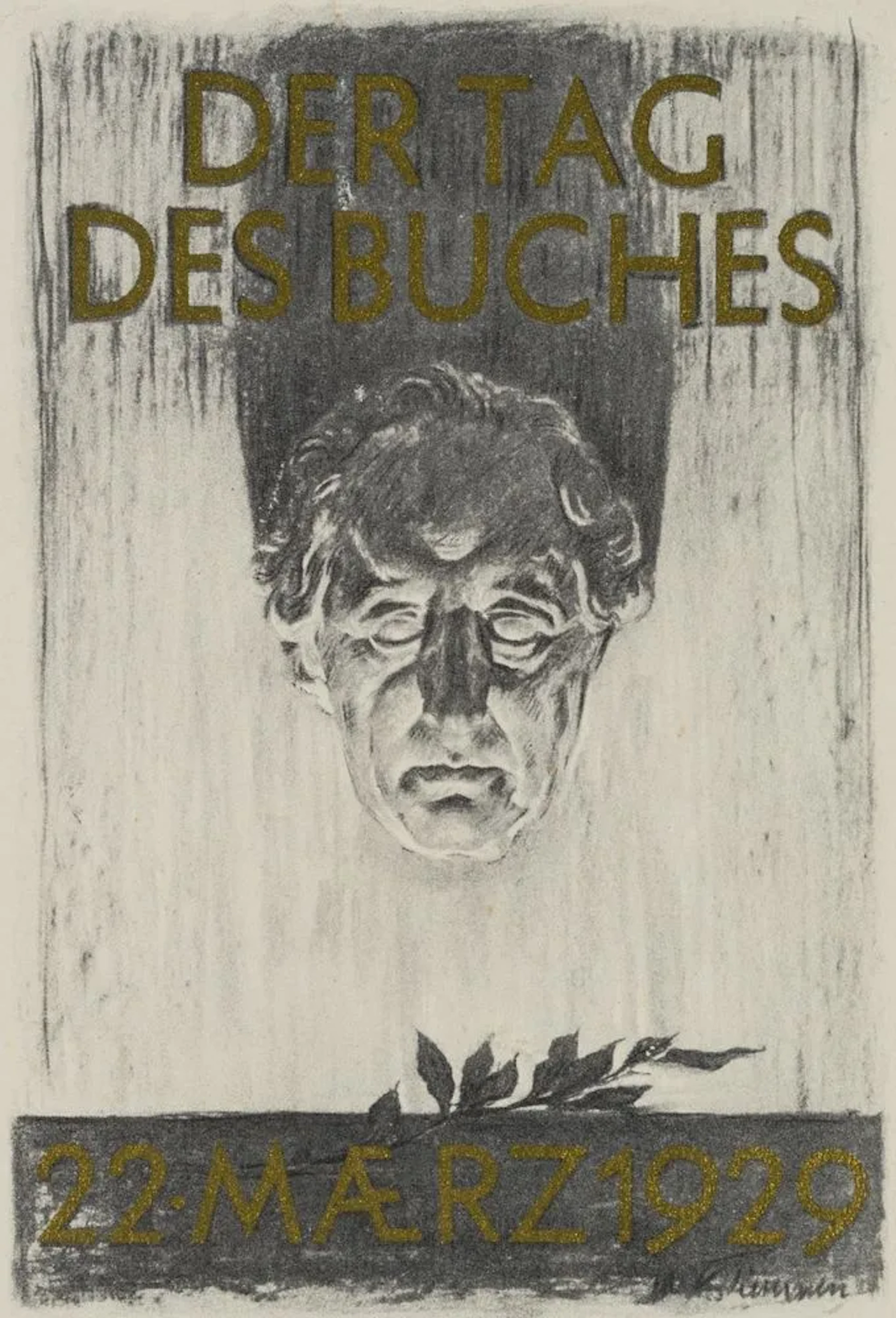 W. TIEMANN (1876–1951), Postcard commemorating the 1st Book Day, 1929