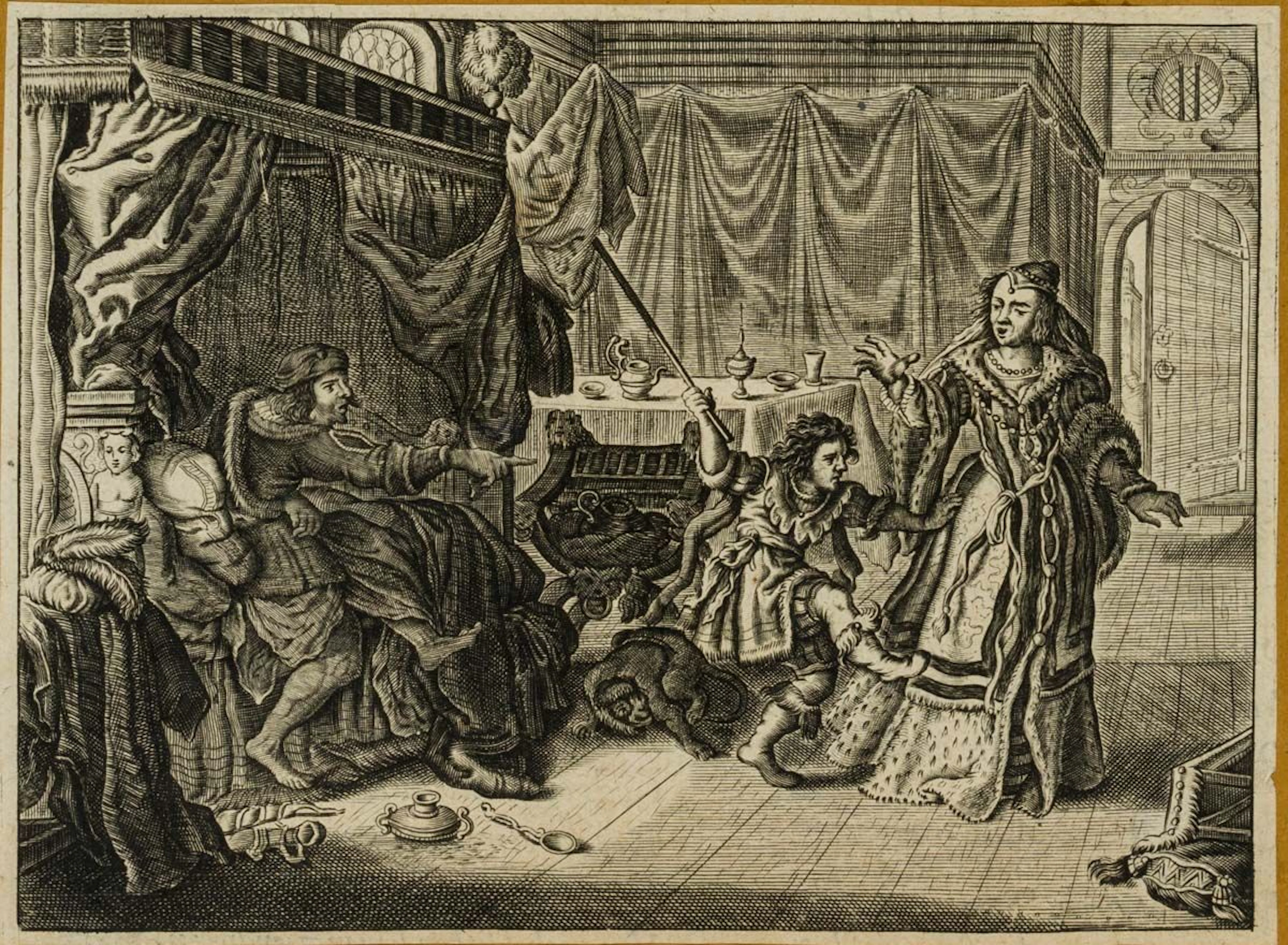 Unknown (17th), Expulsion from the palace, Coppe... | Lithographs: bids