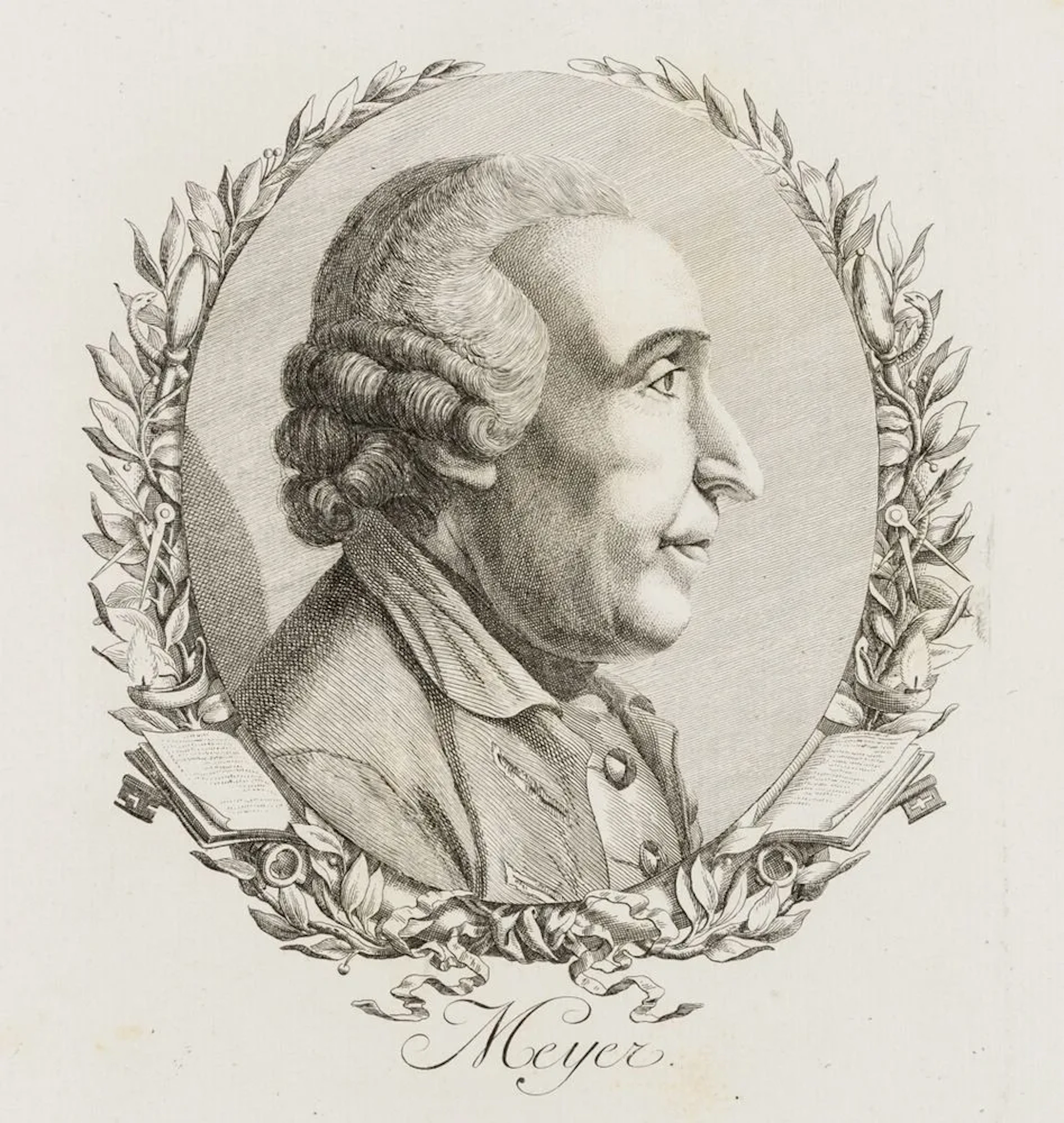 Unknown (18th century), Portrait of a Scholar, ca. 1775, etching Unknown