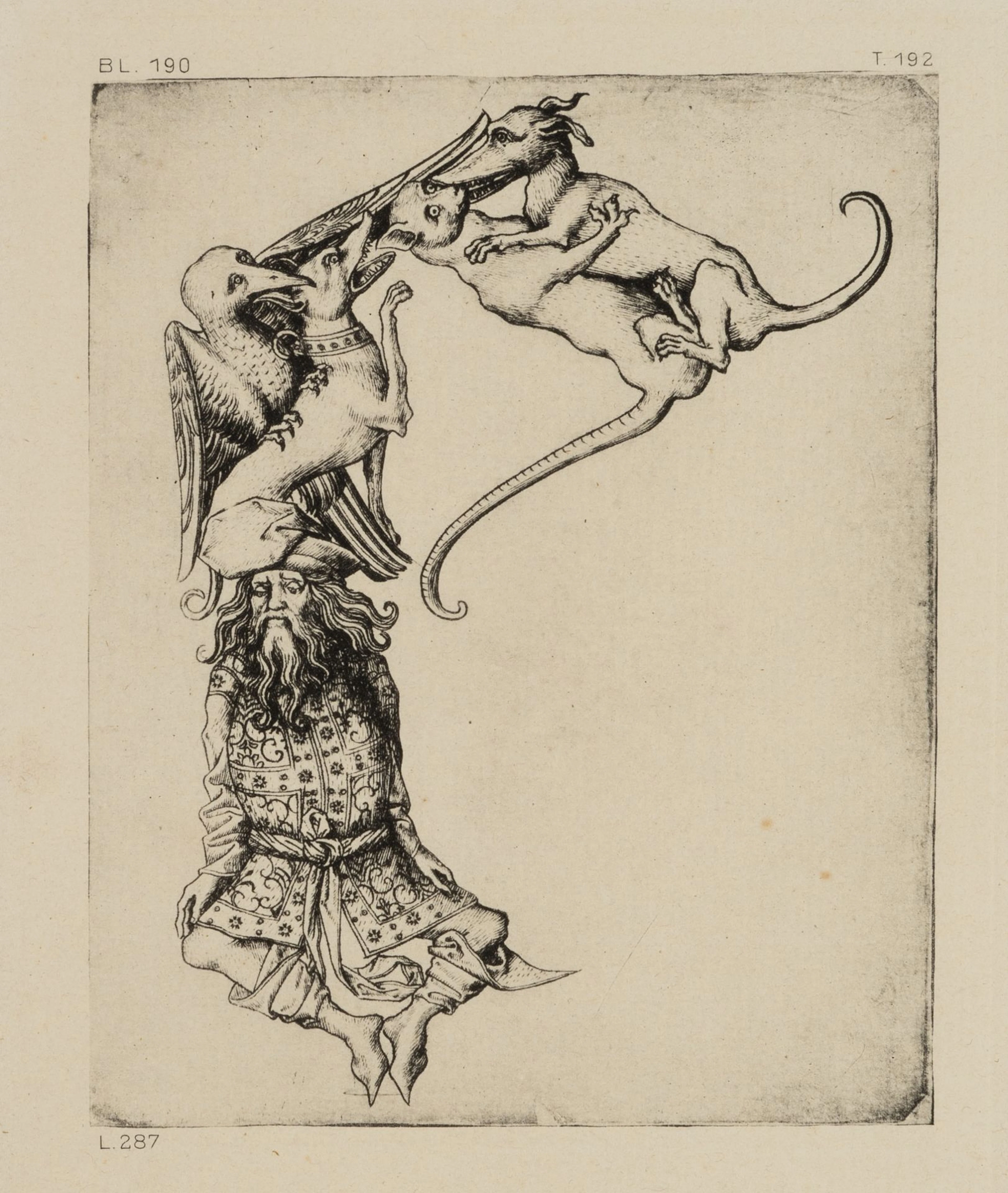 After Monogramist MEISTER ES (*1450), Alphabet of Figures. Letter