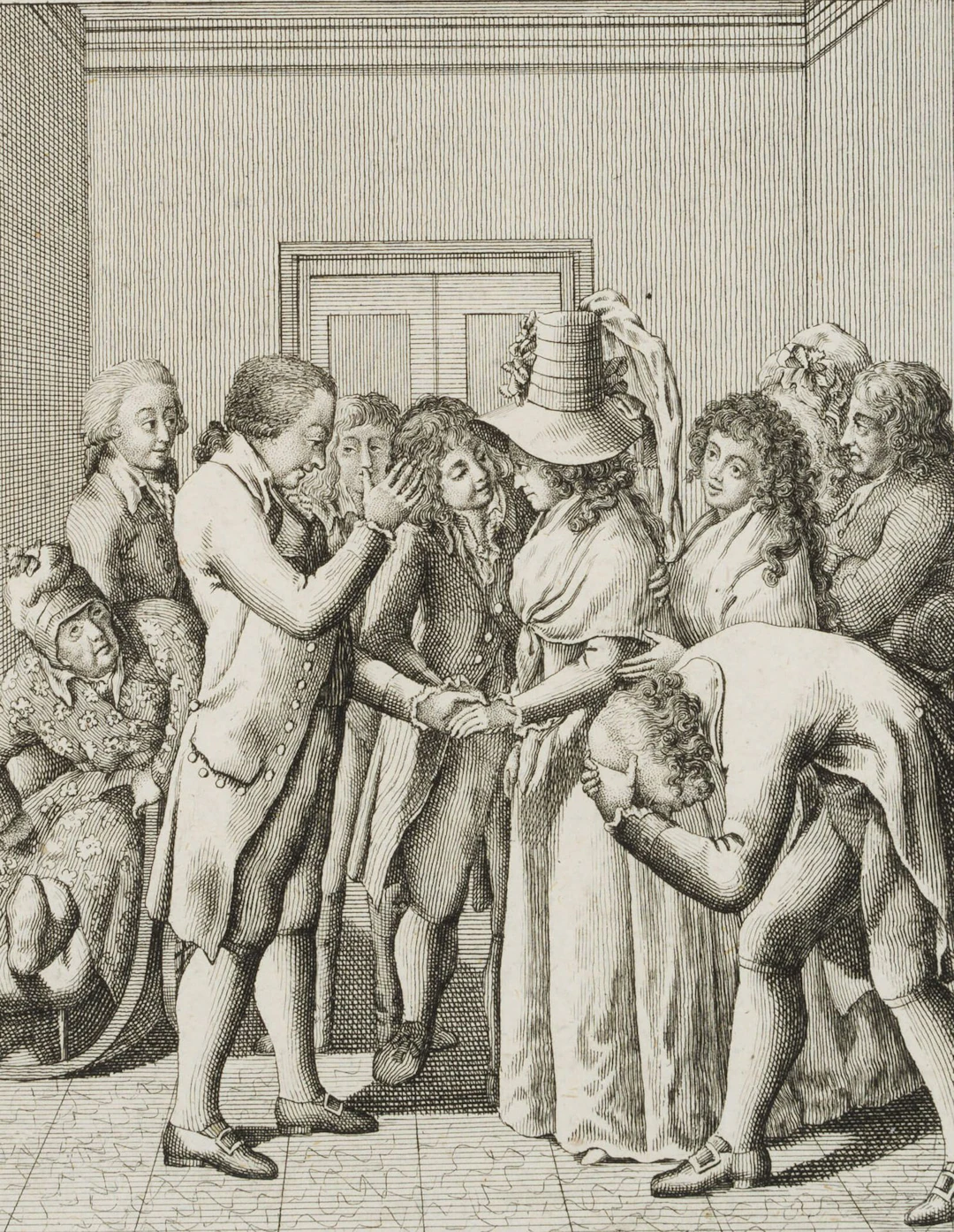 P. LAMINIT (*1773) after CHODOWIECKI (*1726), God Bless You, Children
