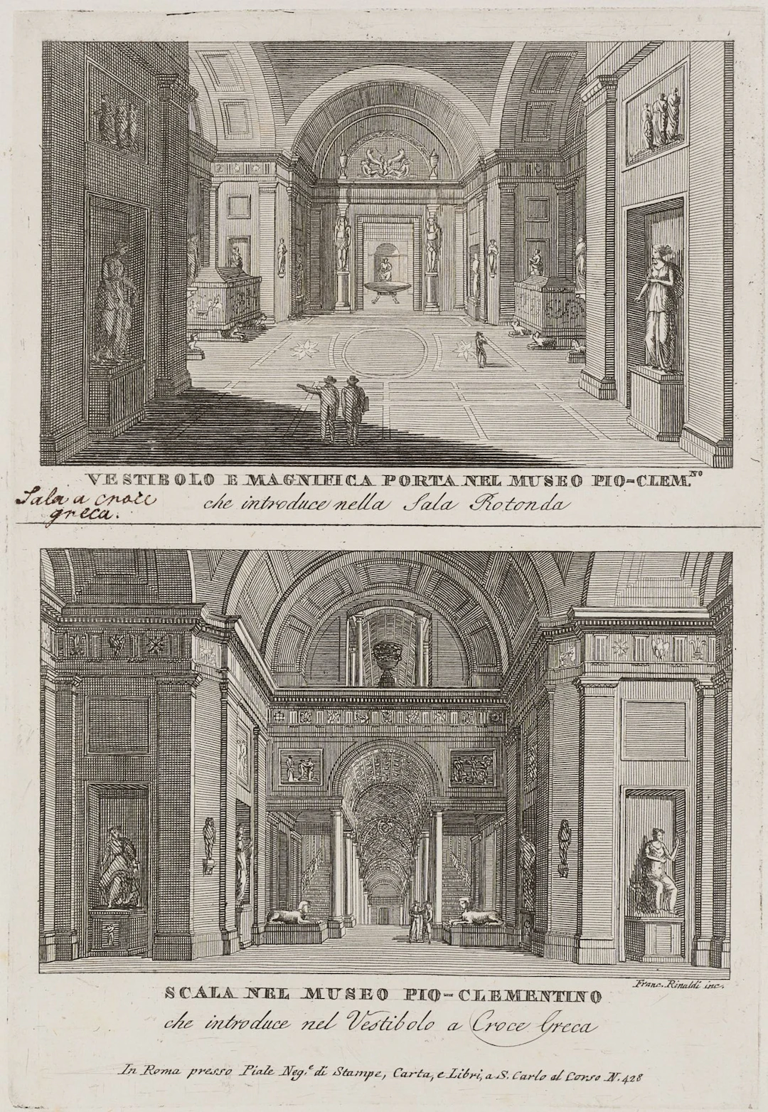 F. RINALDI (19th century) after Unknown (19th century), Scala, Pio
