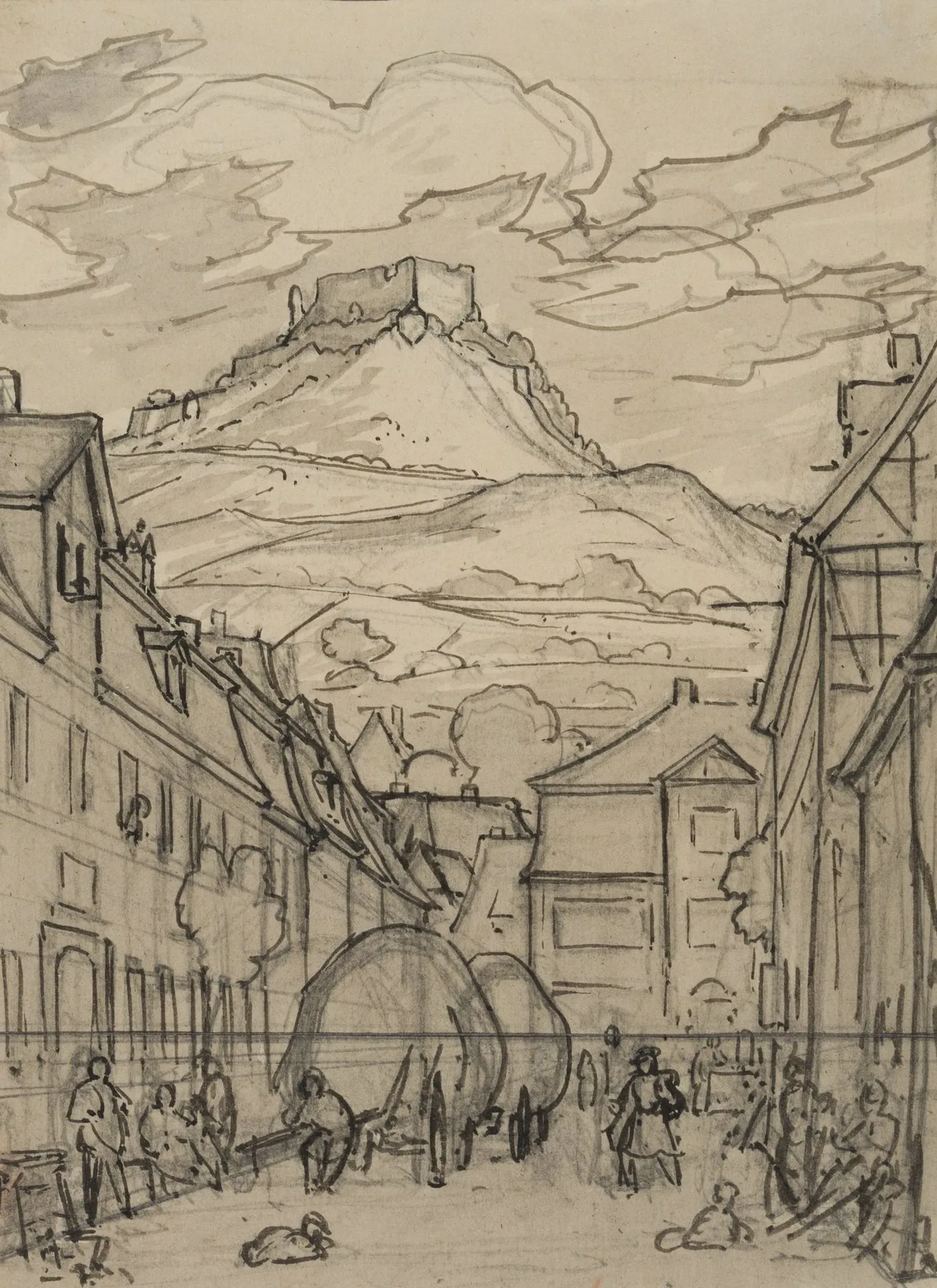 O. WAGNER (1803-1861), Bad Blankenburg, Greifenstein Castle, around