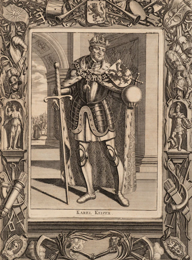 Unknown (18th century), Emperor Charles V with his sword and the Imperial