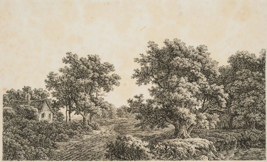 C. LAMPE (19th century), Landscape with a Country Road, circa 1819