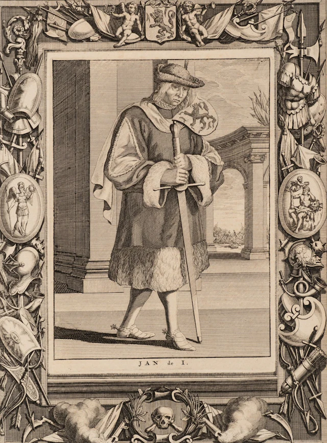 Unknown (18th), John I, Count of Holland, 1725, Copper engraving Unknown