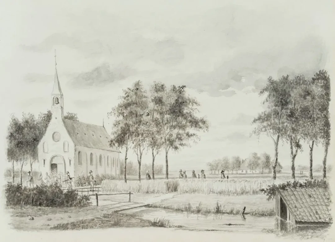 Unknown (19th century), A Walk to Church Through the Marshlands, Brush