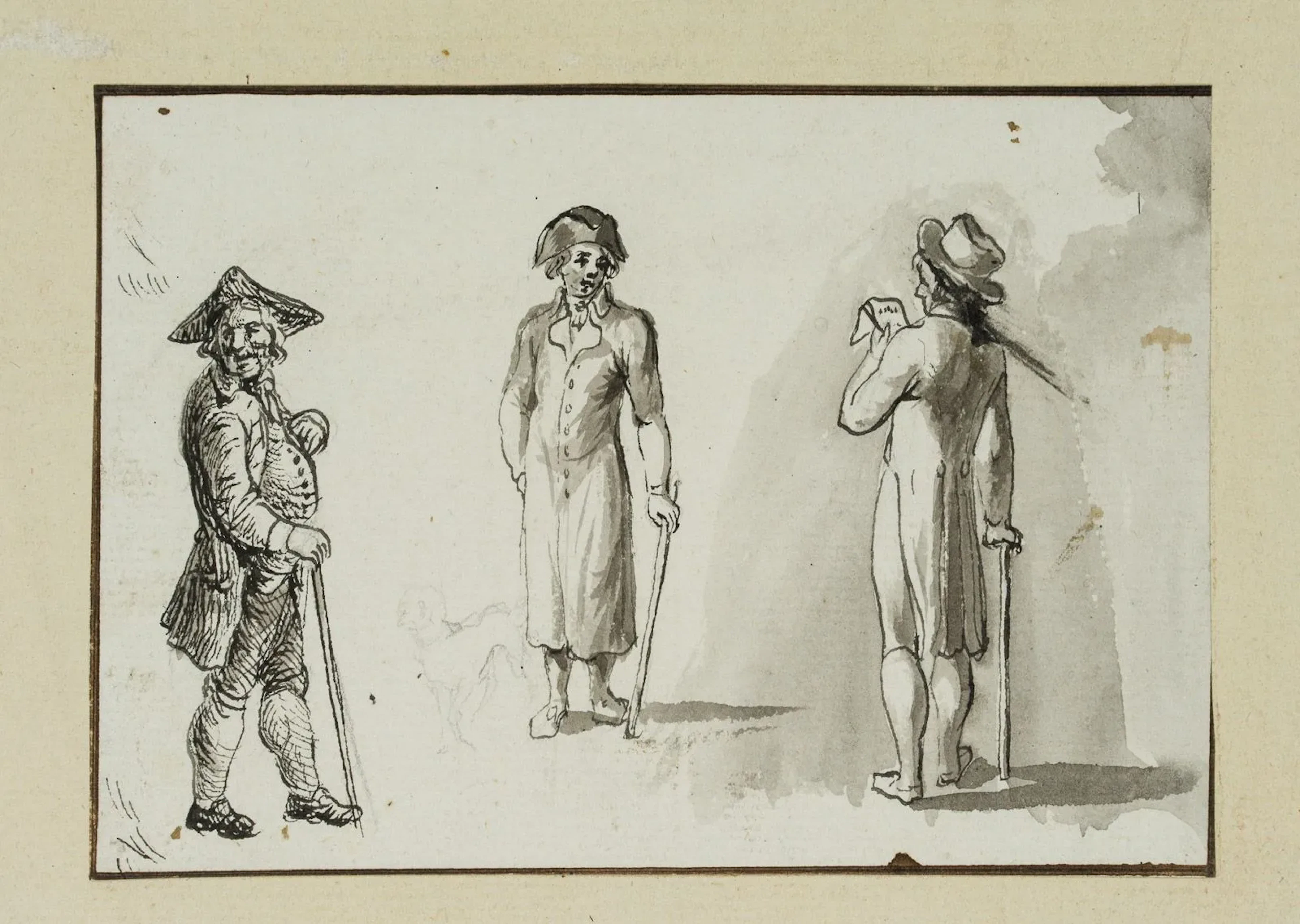 A. RADL (1774–1852), Study of Traditional Costume, Men’s Fashion