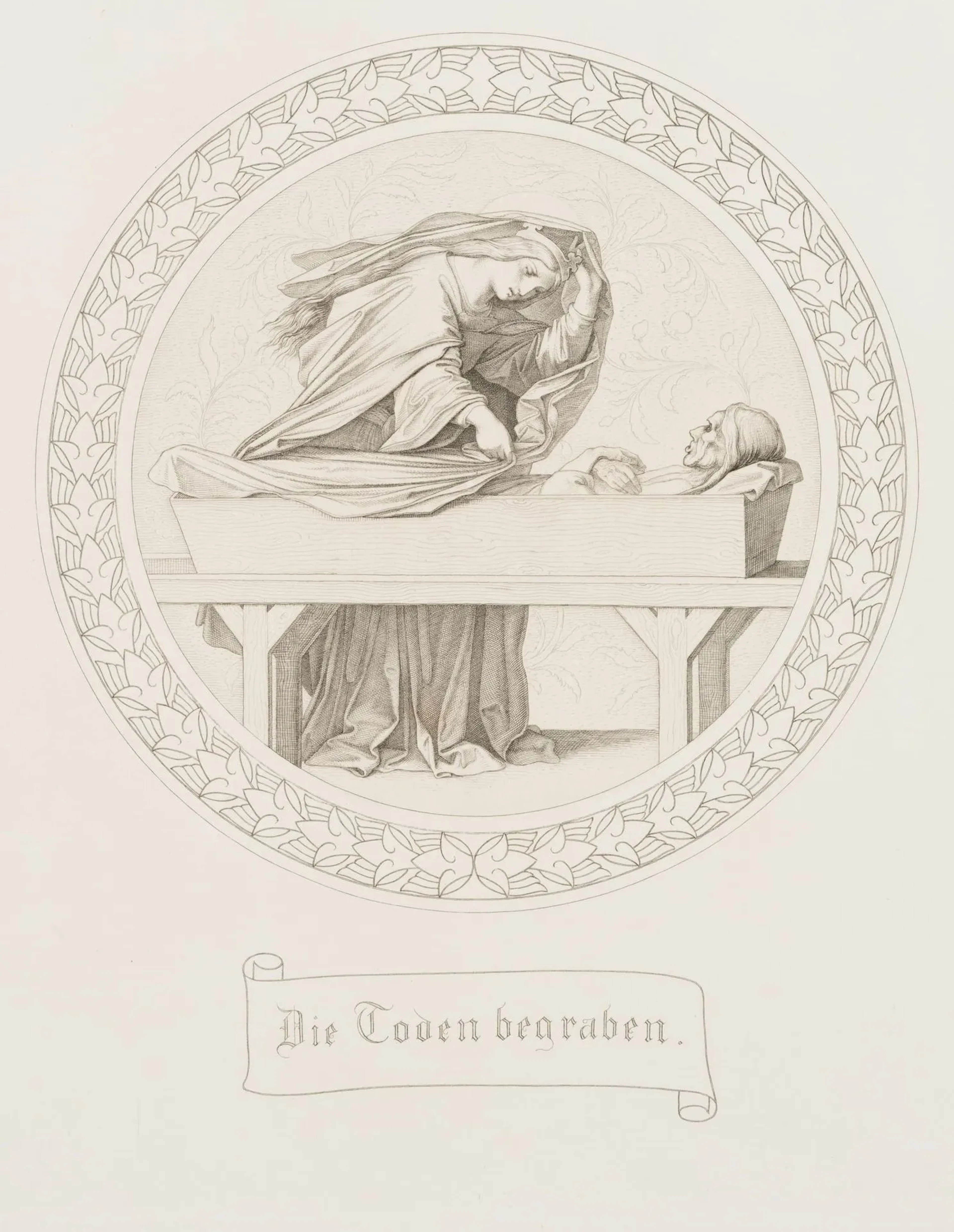 J. THAETER (*1804) after SCHWIND (*1804), The 7 Works of Mercy, ca.