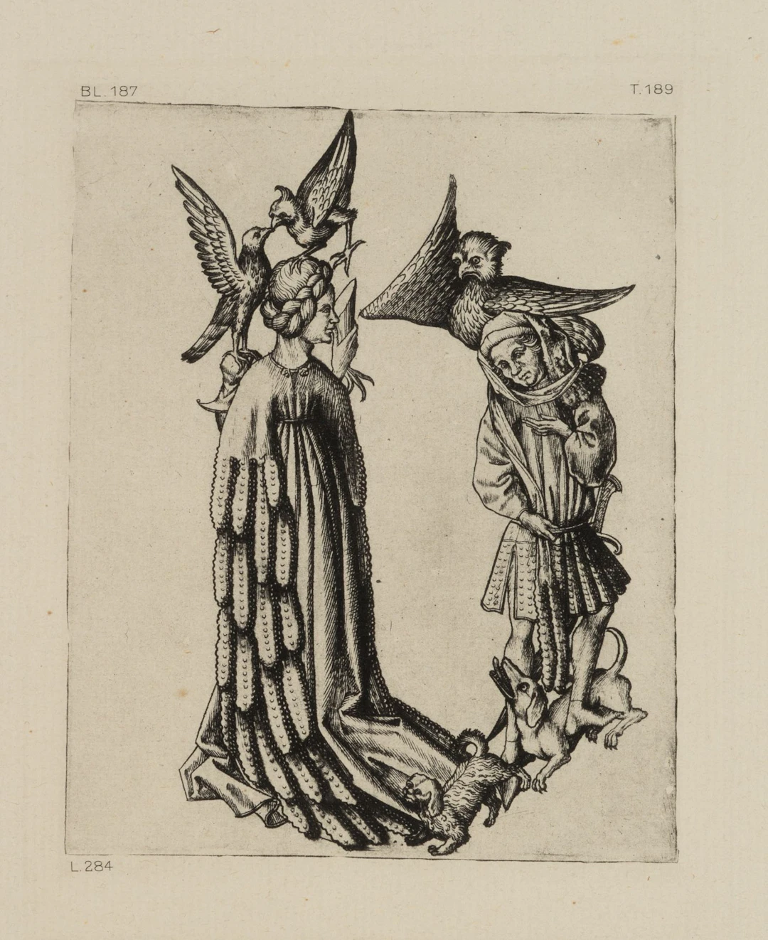 After Monogramist MEISTER ES (*1450), Illustrated Alphabet. Letter