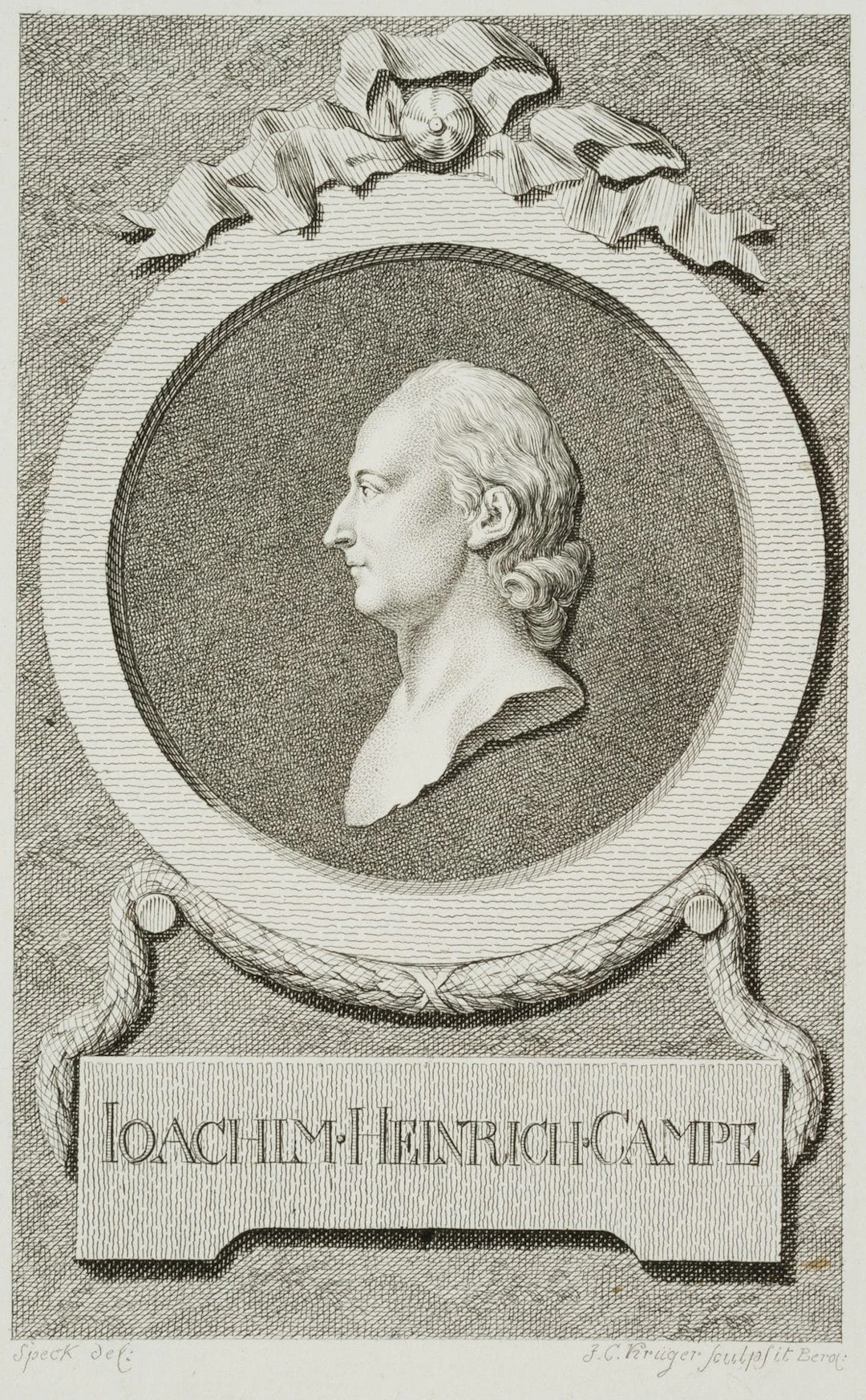 J. KRÜGER (1733–1791), Joachim Heinrich Campe (1746–1818), Copper