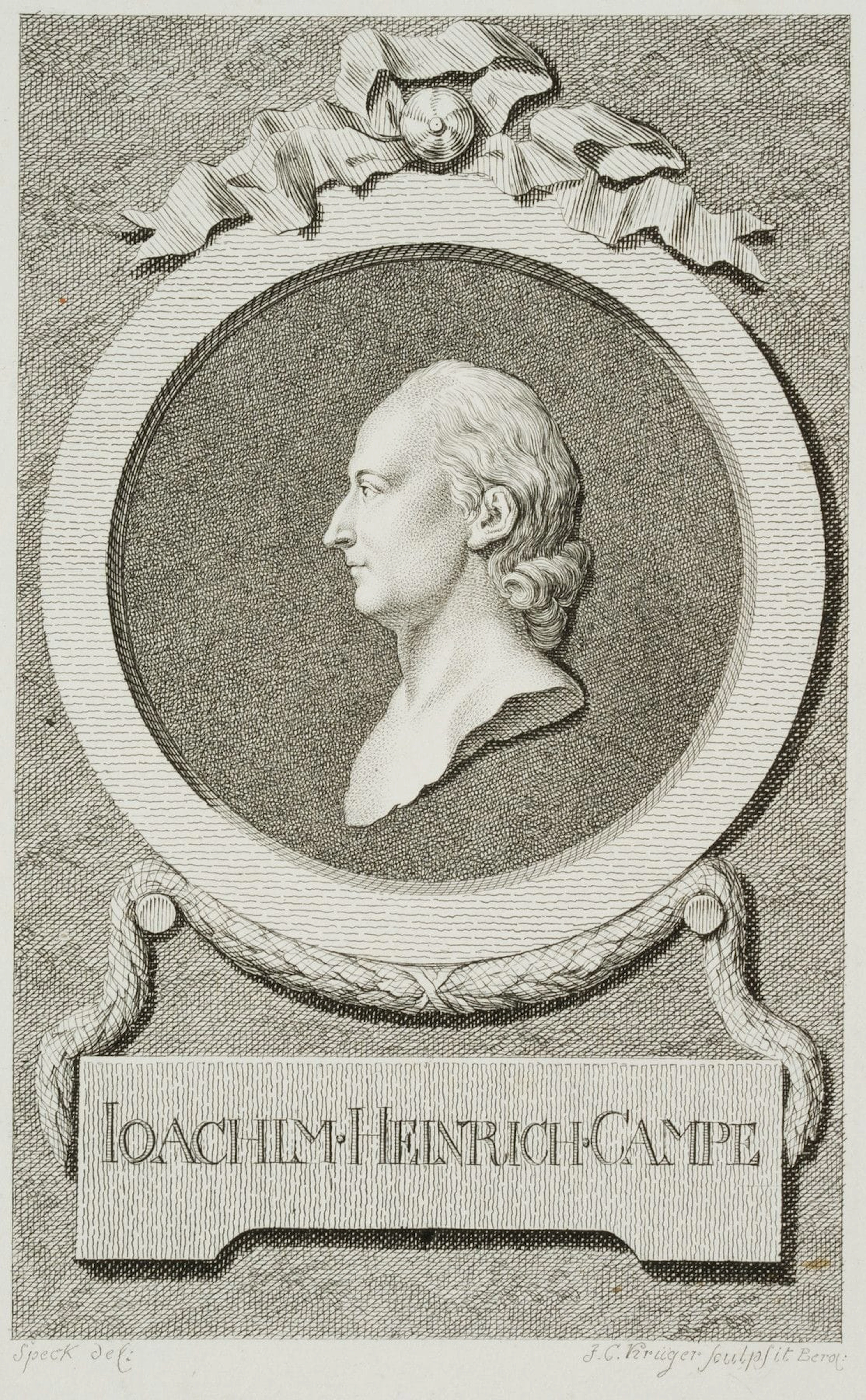 J. KRÜGER (1733–1791), Joachim Heinrich Campe (1746–1818), Copper