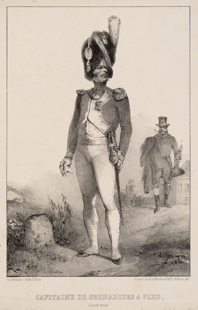 N. CHARLET (1792–1845), Military officer in full dress uniform, circa