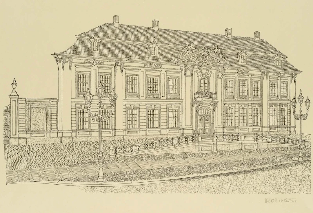 W. KRUSSE (1910-1994), View of the Kollegienhaus, Etching Werner Krusse