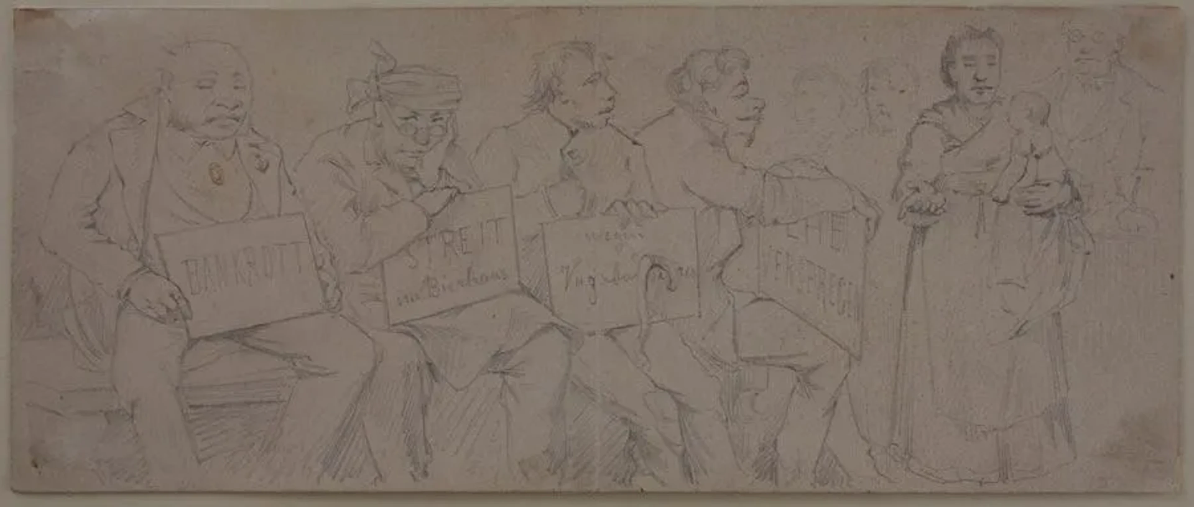 G. SCHMITT (1834-1922) attributed, Before the judge, Pencil Guido