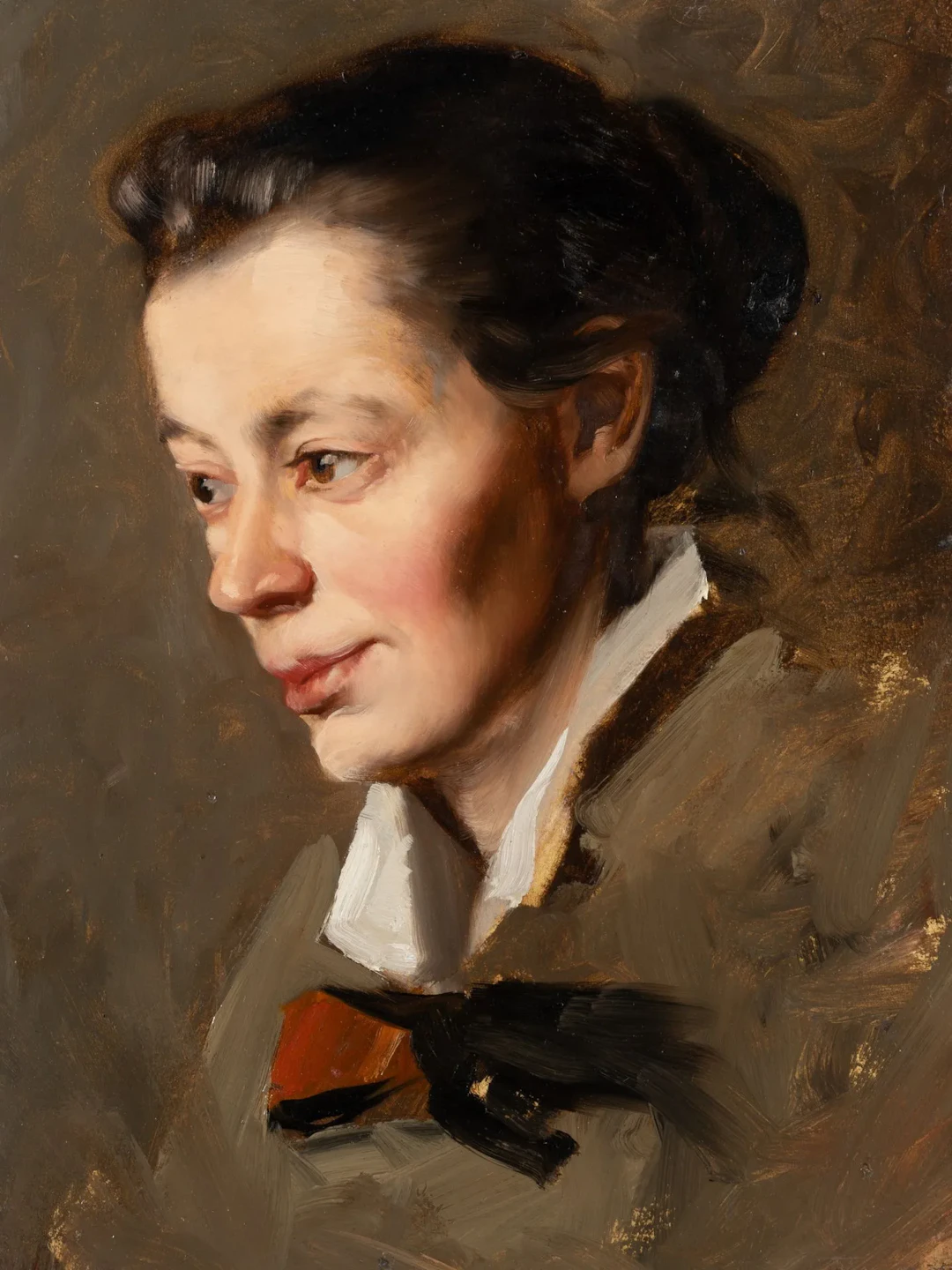 E. GEBHARDT (1838–1925), Portrait of a Woman, ca. 1892, oil Eduard