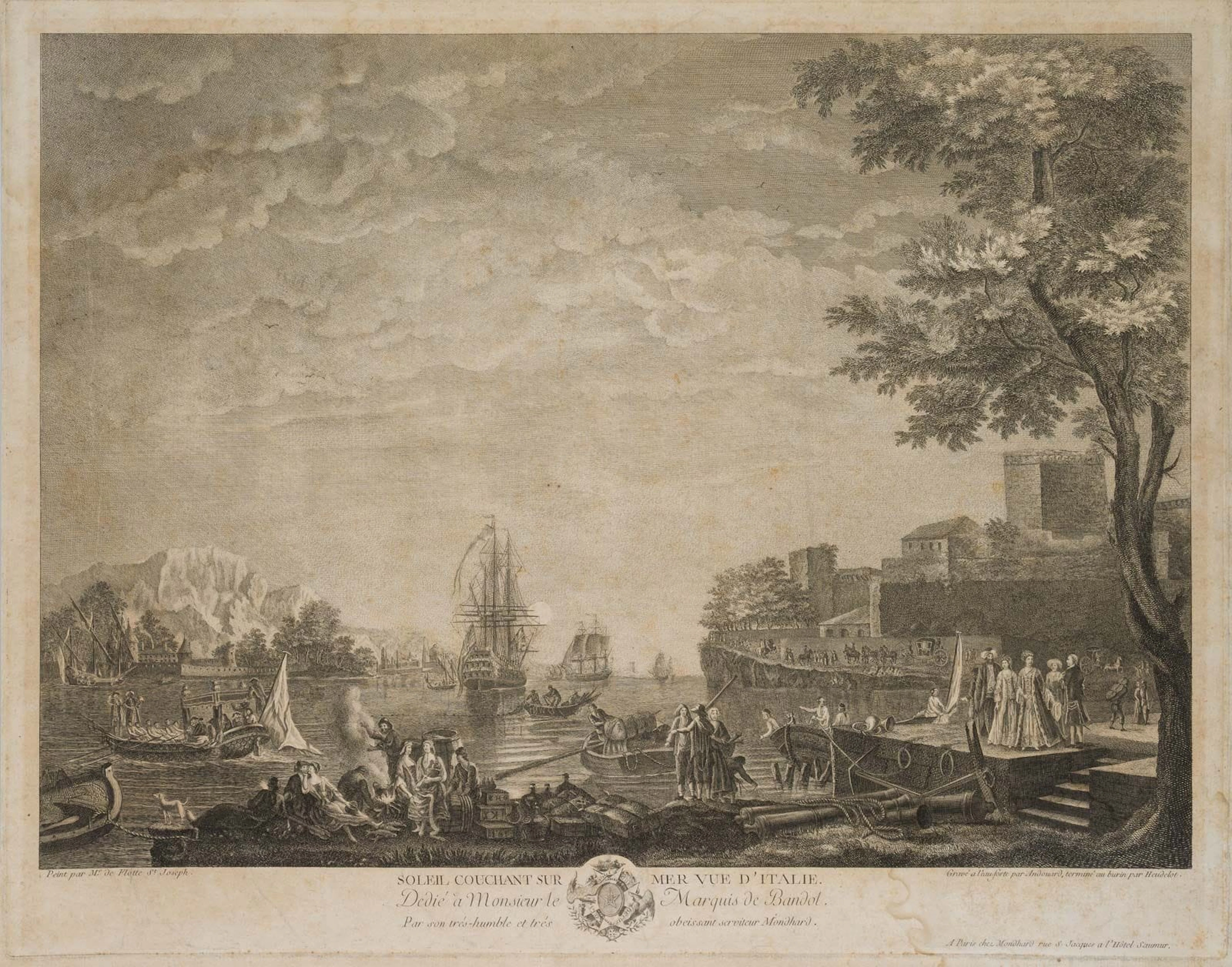 T. ANDOUARD (*1734) after FLOTTE DE SAINT-JOSEPH (18th century), Sunset