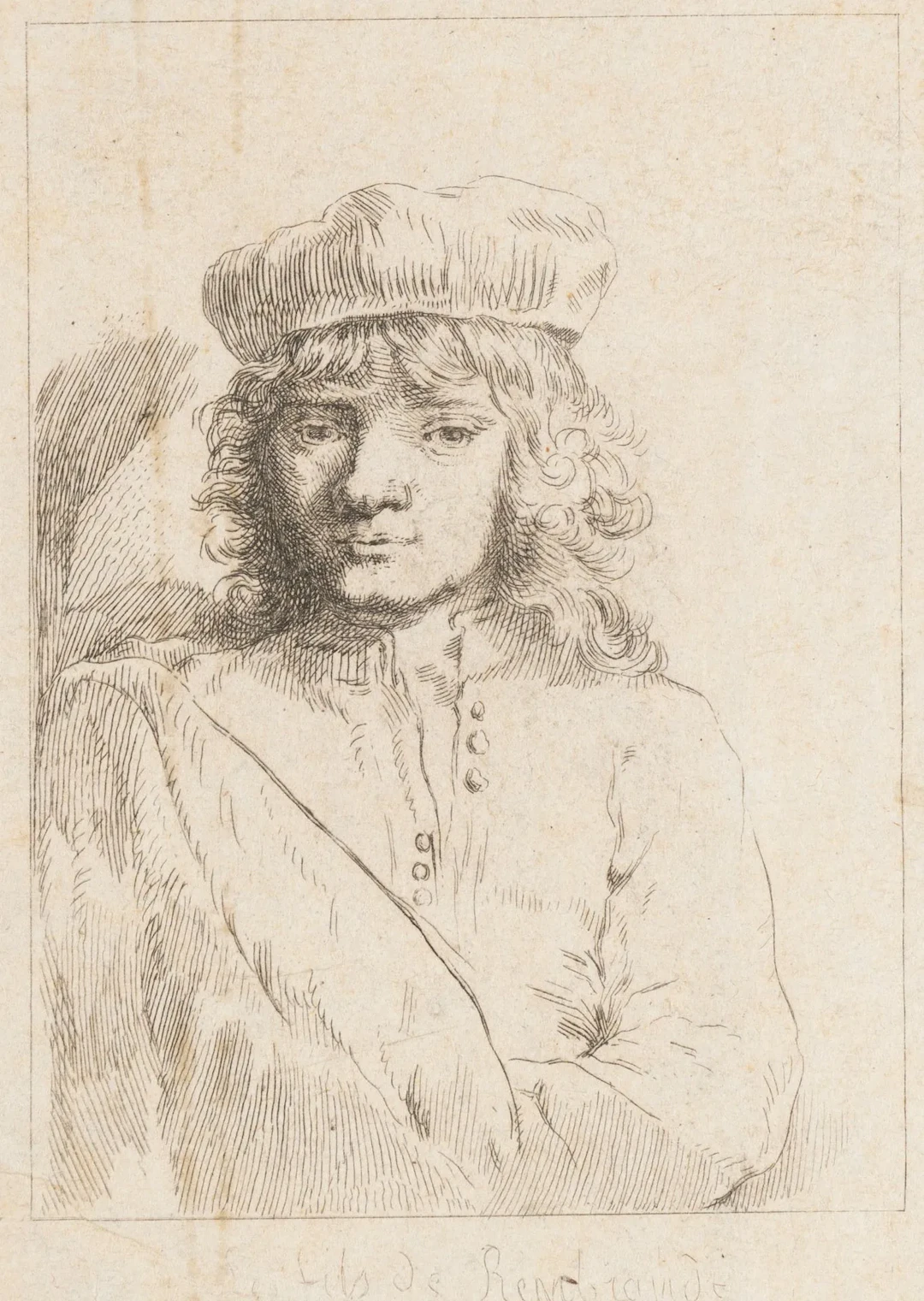 I. CLAUSSIN (*1766) after REMBRANDT (*1606), Portrait of Titus, Rembrandt’s