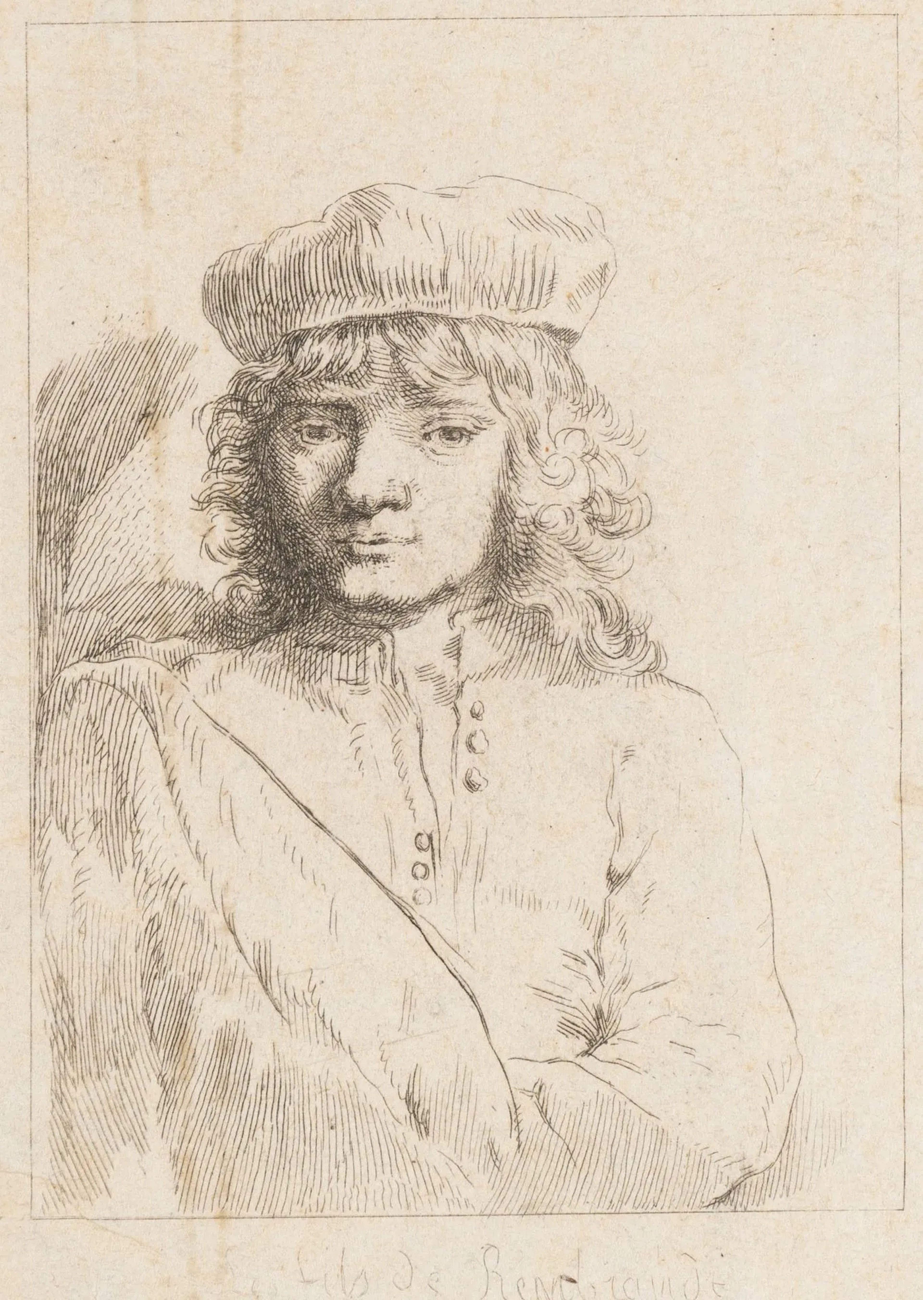 I. CLAUSSIN (*1766) after REMBRANDT (*1606), Portrait of Titus, Rembrandt’s