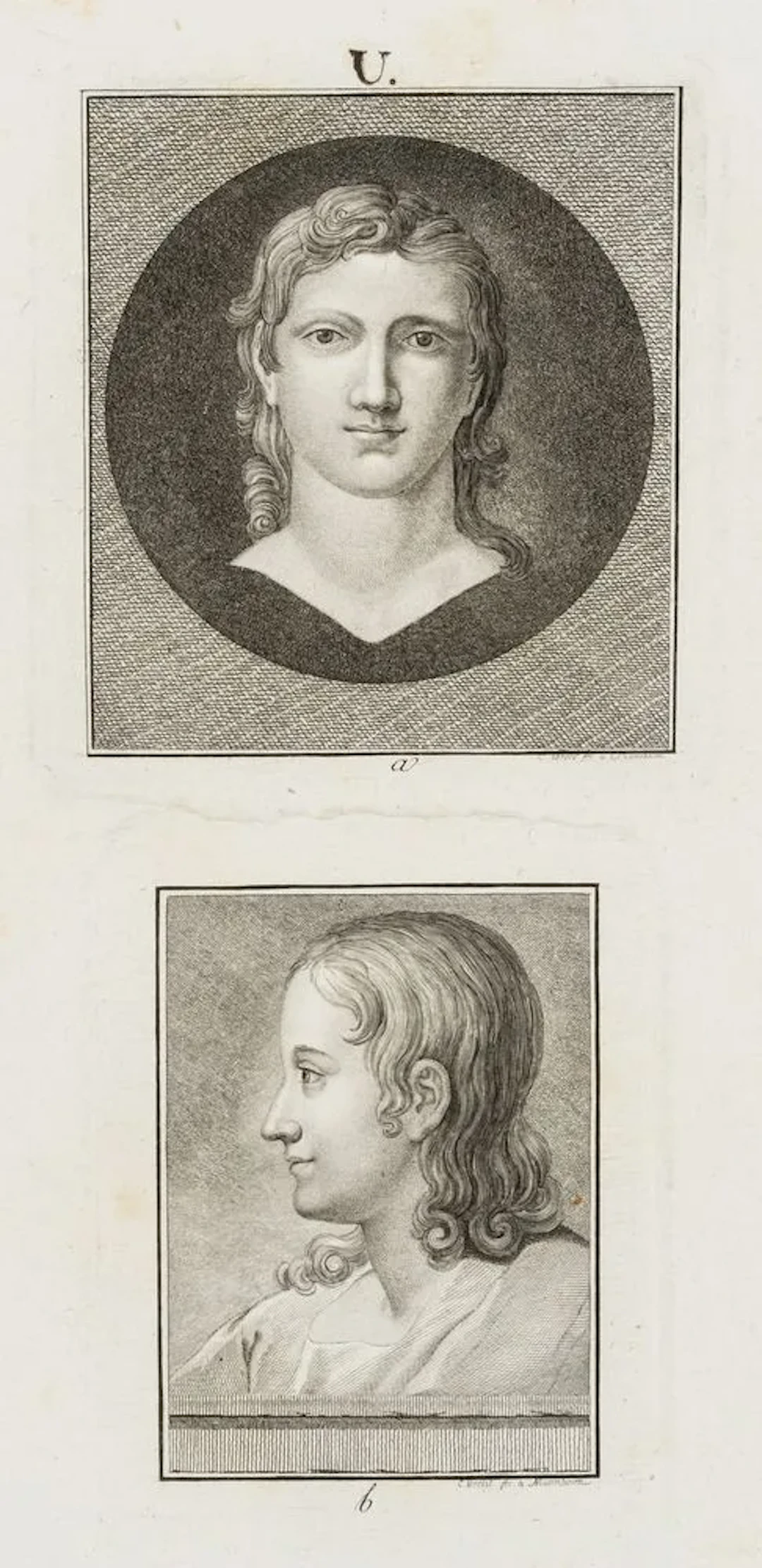 C. VERELST (18th century), 2 Portraits of a Young Man, ca. 1775, copper