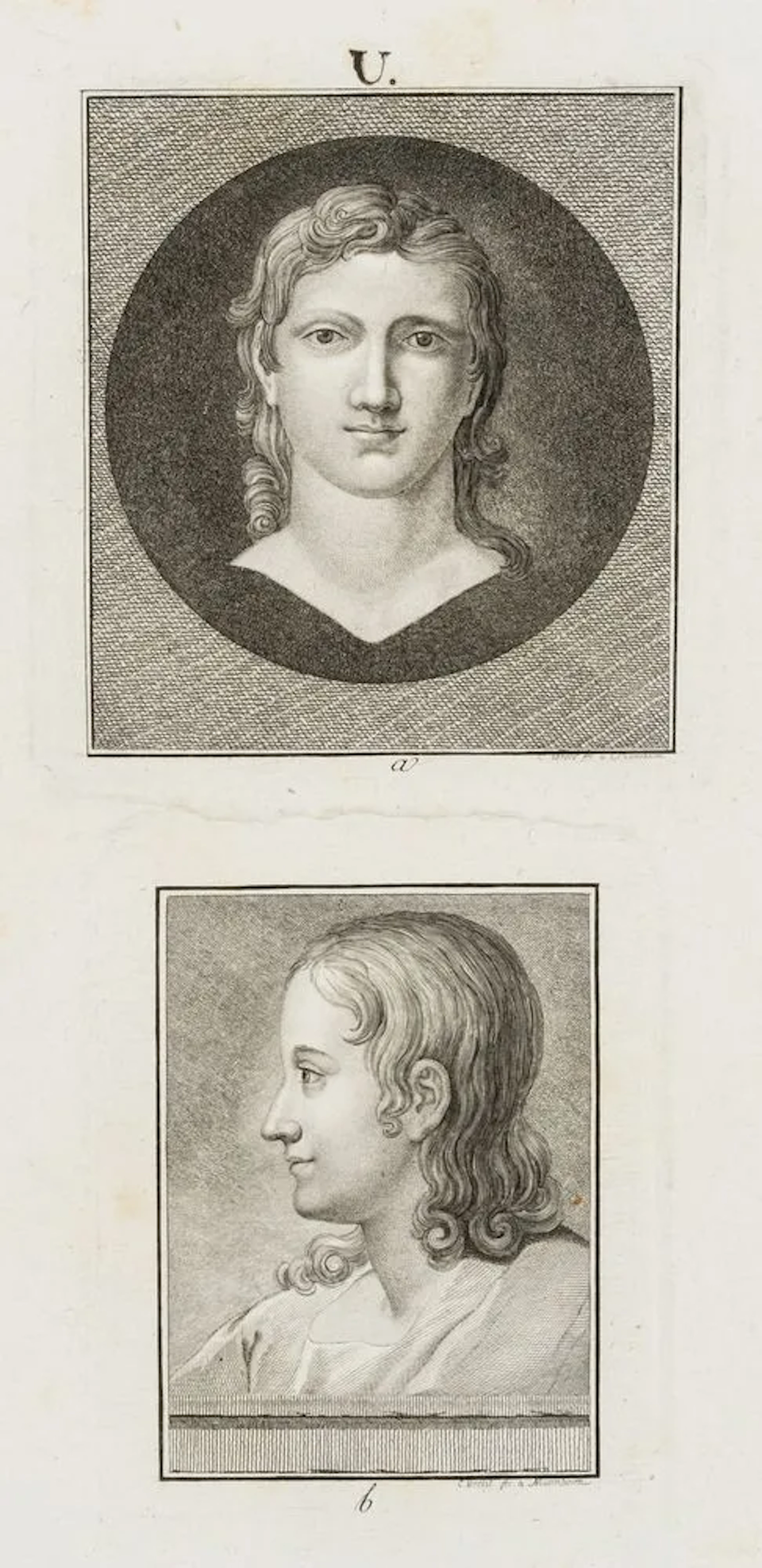 C. VERELST (18th century), 2 Portraits of a Young Man, ca. 1775, copper